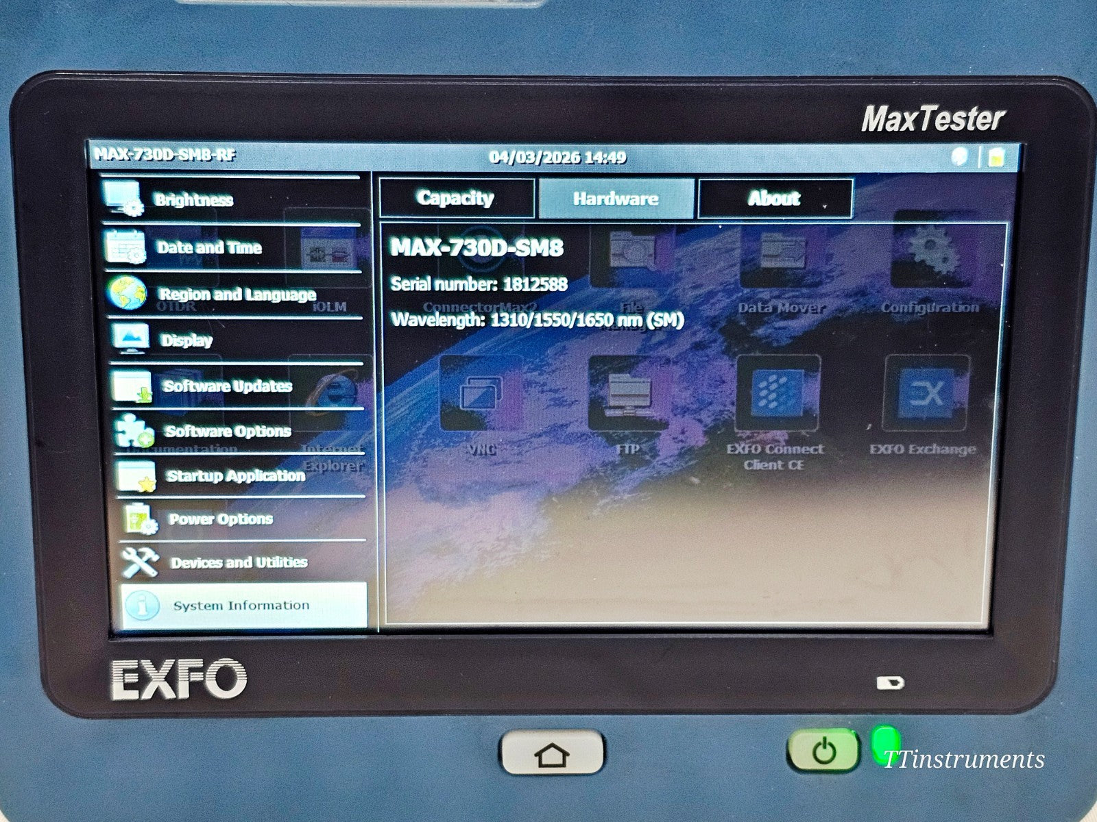 Cal'd EXFO MAX-730D-SM8 SM OTDR iOLM MaxTester 1310/1550/1650 LIVE + 430B Scope12