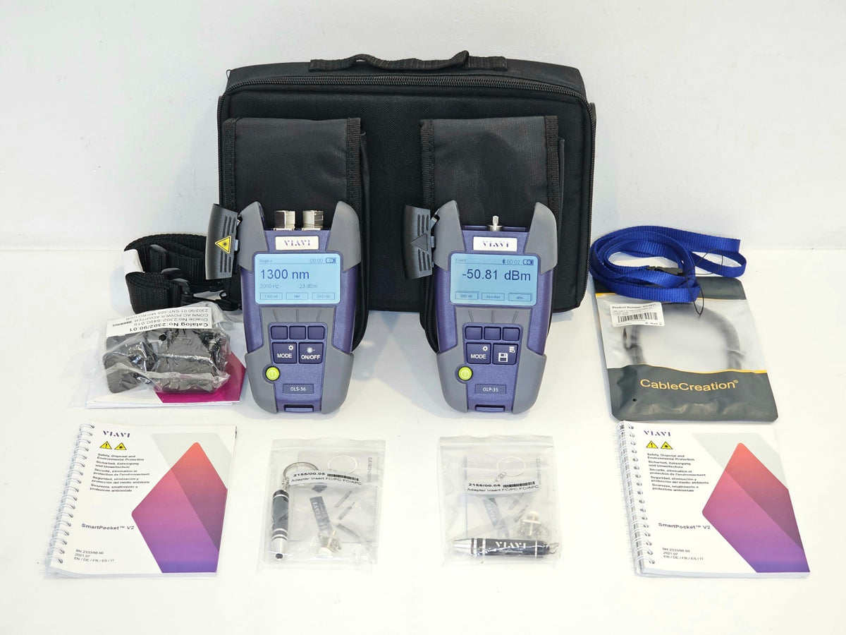 Brand NEW VIAVI Optical Test Kit OMK-36V2 SM MM QUAD 850/1300/1310/1550nm PM LS0