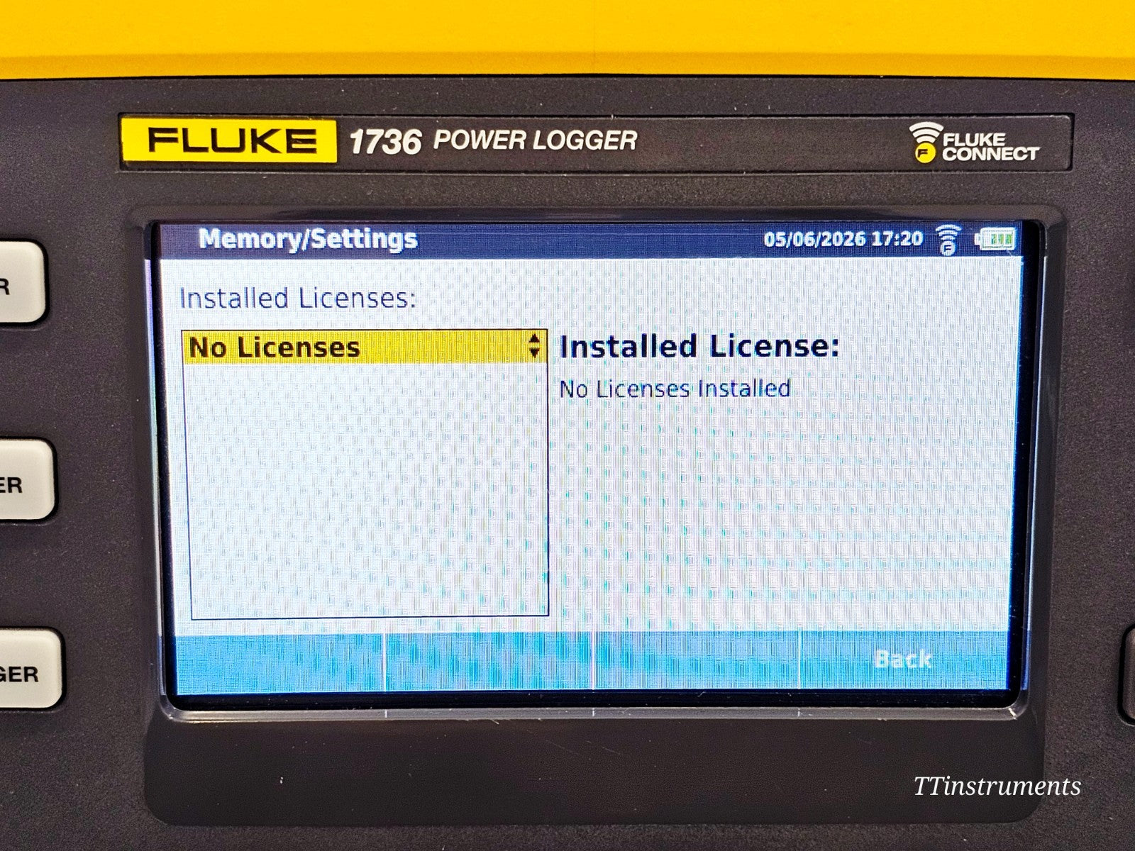 Fluke 1736 power analyser cosmetic condition showing used unit exterior