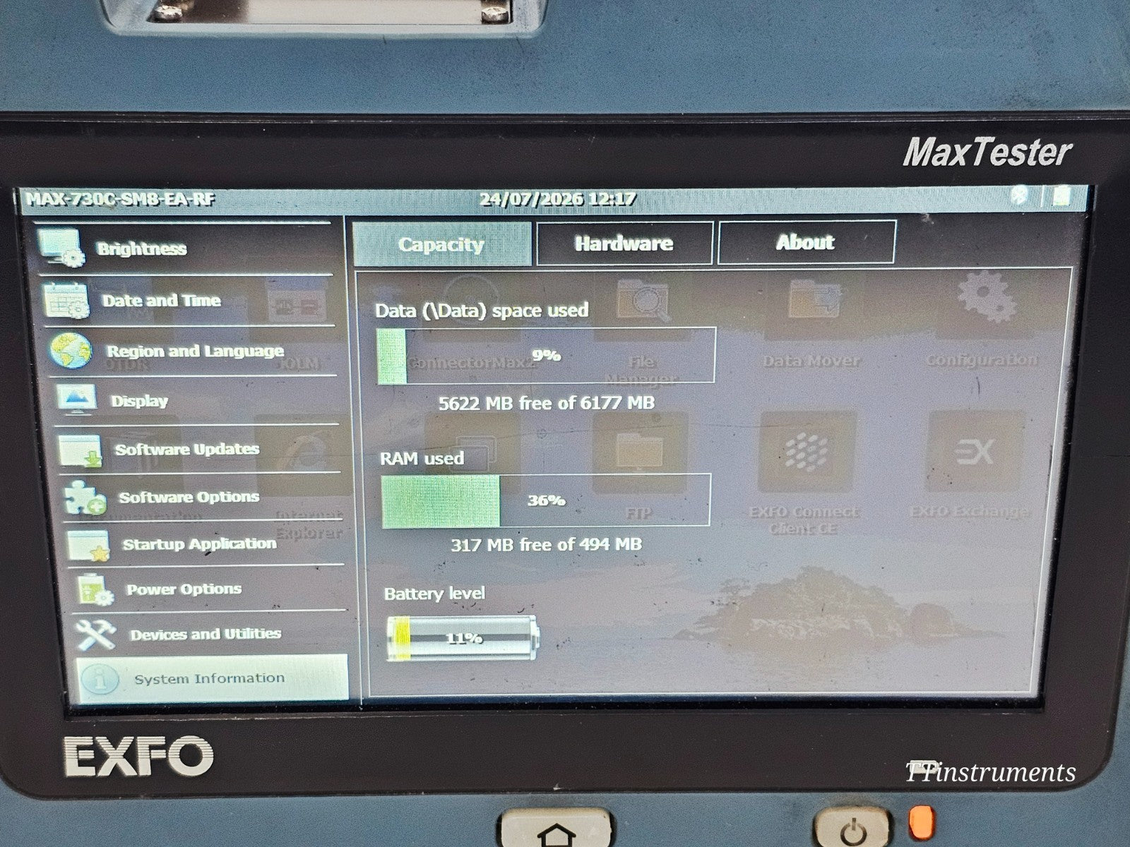 EXFO MAX-730C-SM8 MaxTester PON/Metro OTDR 1310/1550 1650 Live iOLM IADV + 430B12
