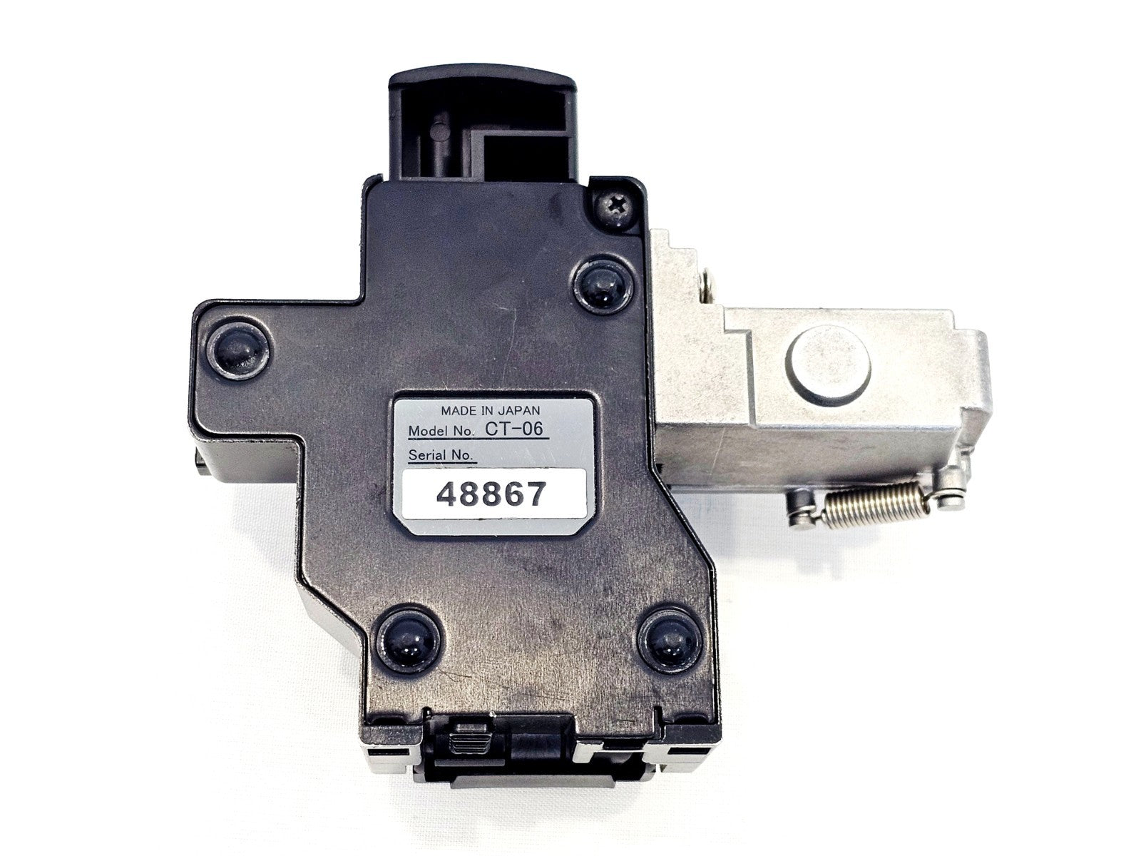 Fujikura CT-06 optical fibre cleaver close-up showing condition of used unit