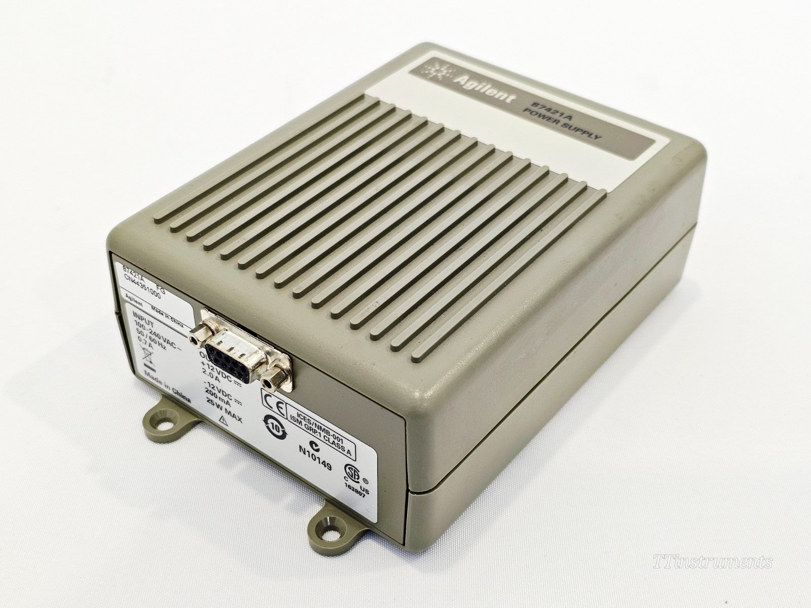 Agilent Keysight 87421A Power Supply, +12V, -12V, 200mA, 25W