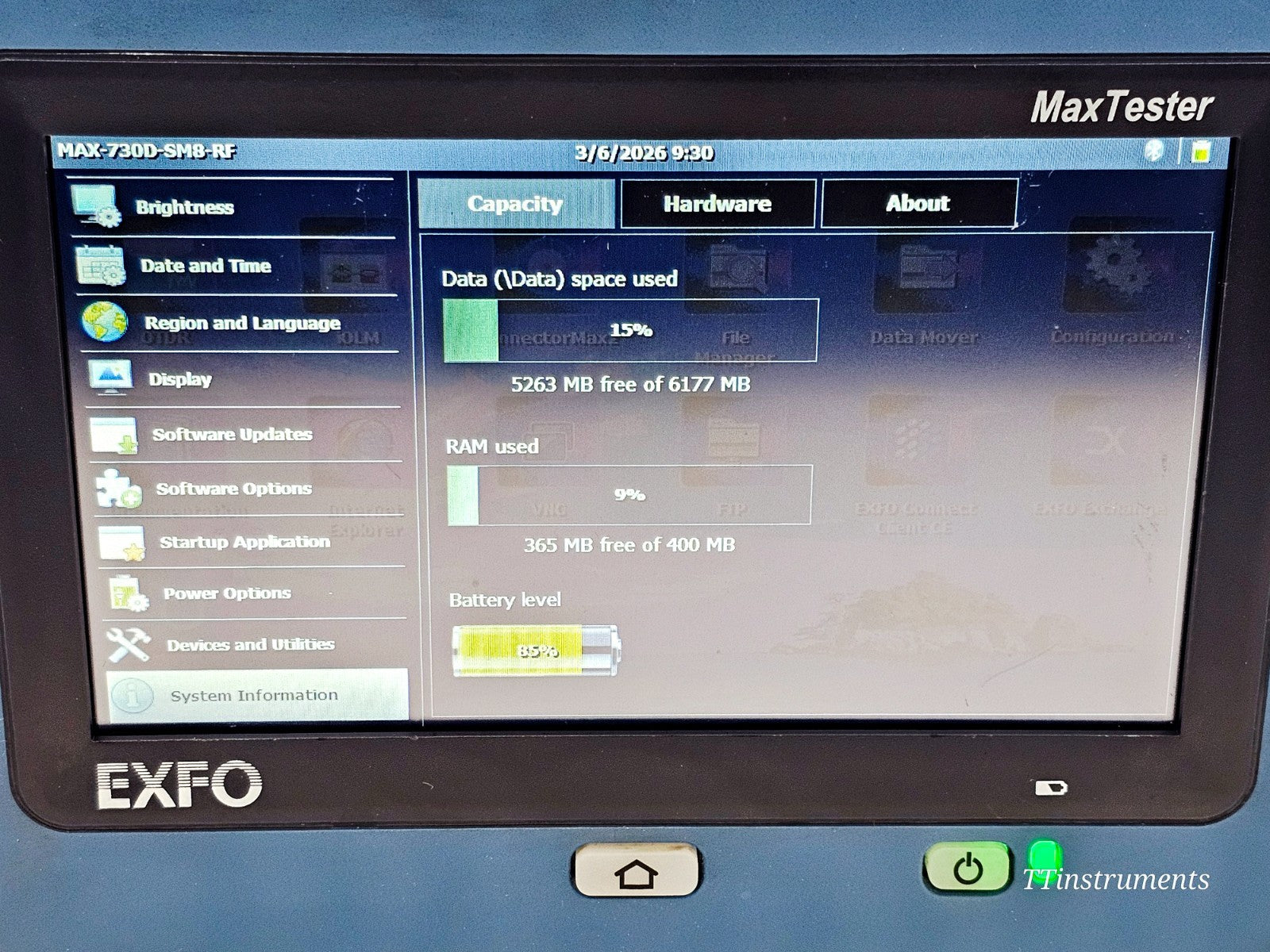 Caliberated EXFO MAX-730D-SM8 SM OTDR iOLM MaxTester 1310/1550/1650 LIVE + 430B14