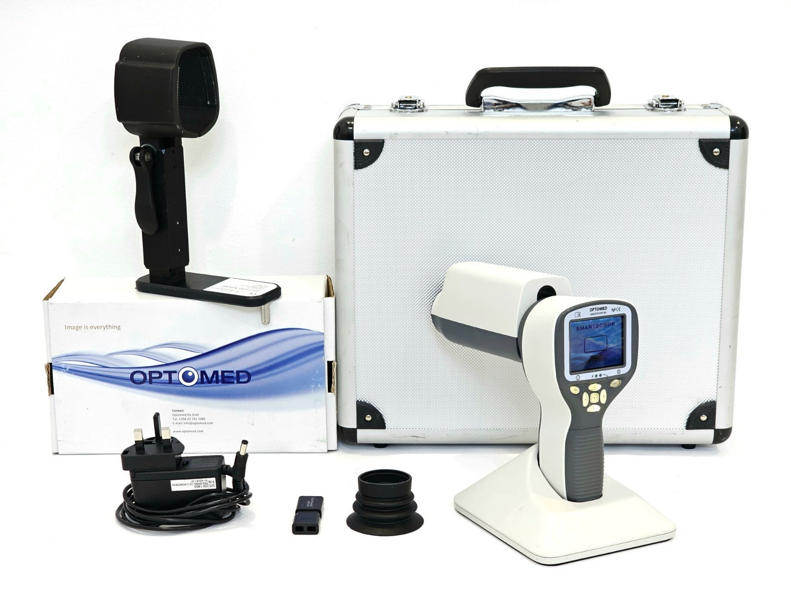 Optomed SmartScope M5 Handheld Fundus Camera + EY4 Cradle Slit Lamp Adapter0