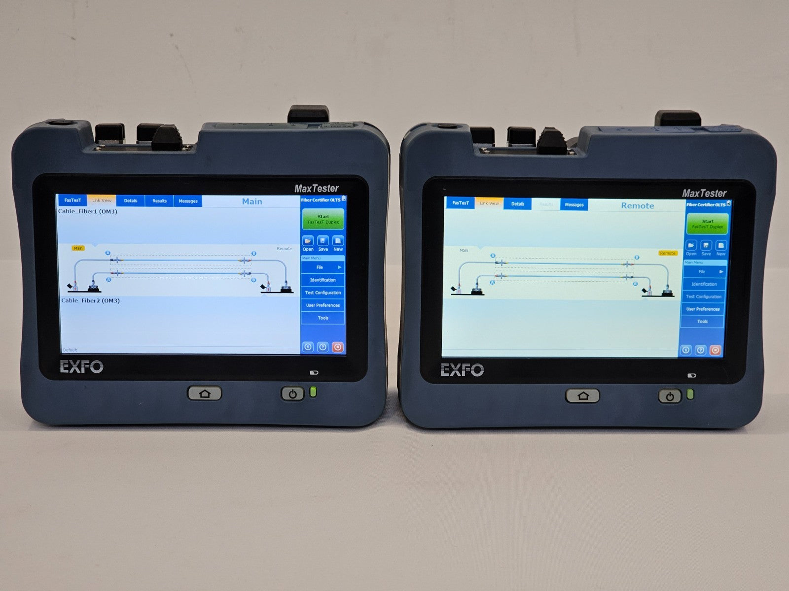 Calibrated EXFO OLTS MAX-940 ICERT QUAD 850/1300 1310/1550 SM MM Fiber Certifier