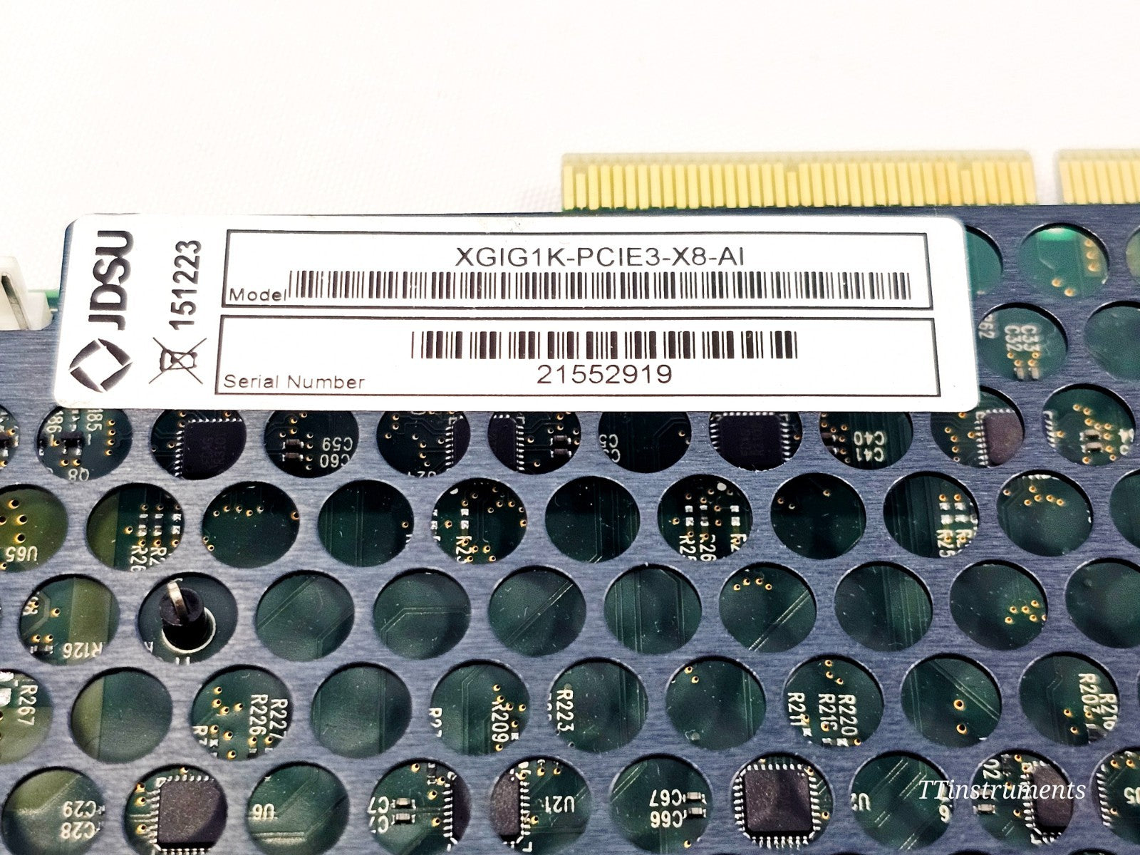 VIAVI JDSU XGIG1KPCIE3X8AI 8lane Gen3 PCIe CEM Interposer Card.