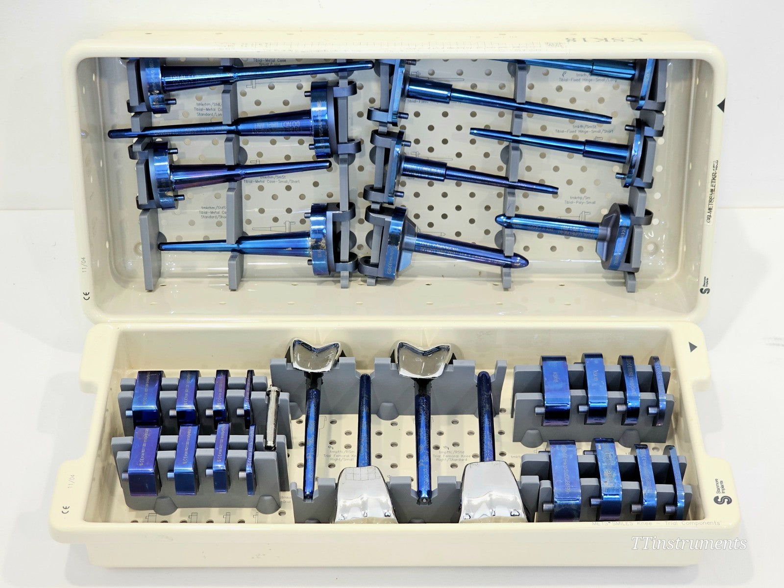 Stryker Stanmore METS Modular Tibial Femoral Trial Implants Complete Set