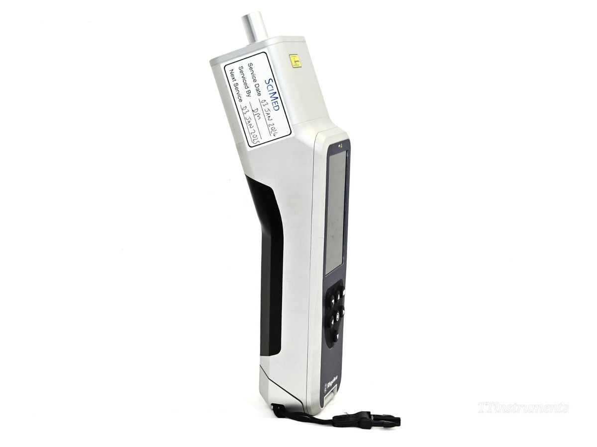 Rigaku Progeny touchscreen display showing spectrometer interface