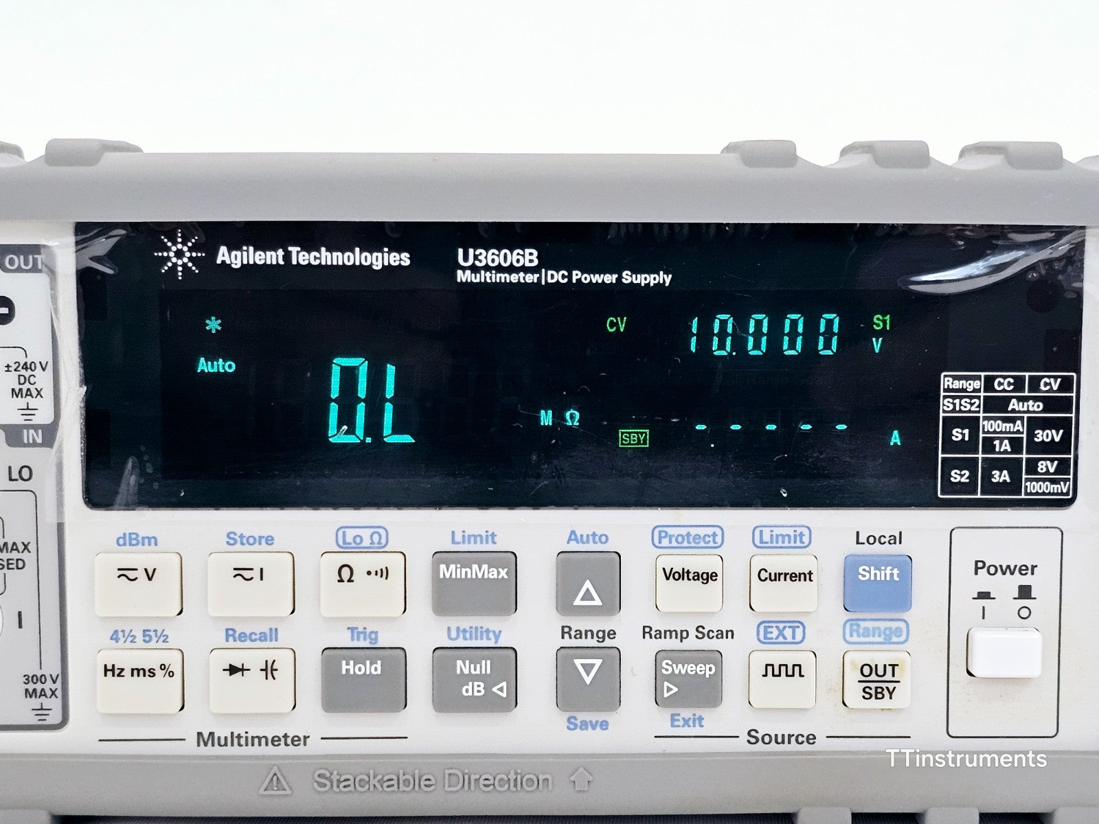 Agilent U3606B Hybrid Multimeter | 30W DC Power Supply 30V/1A 120000 Count