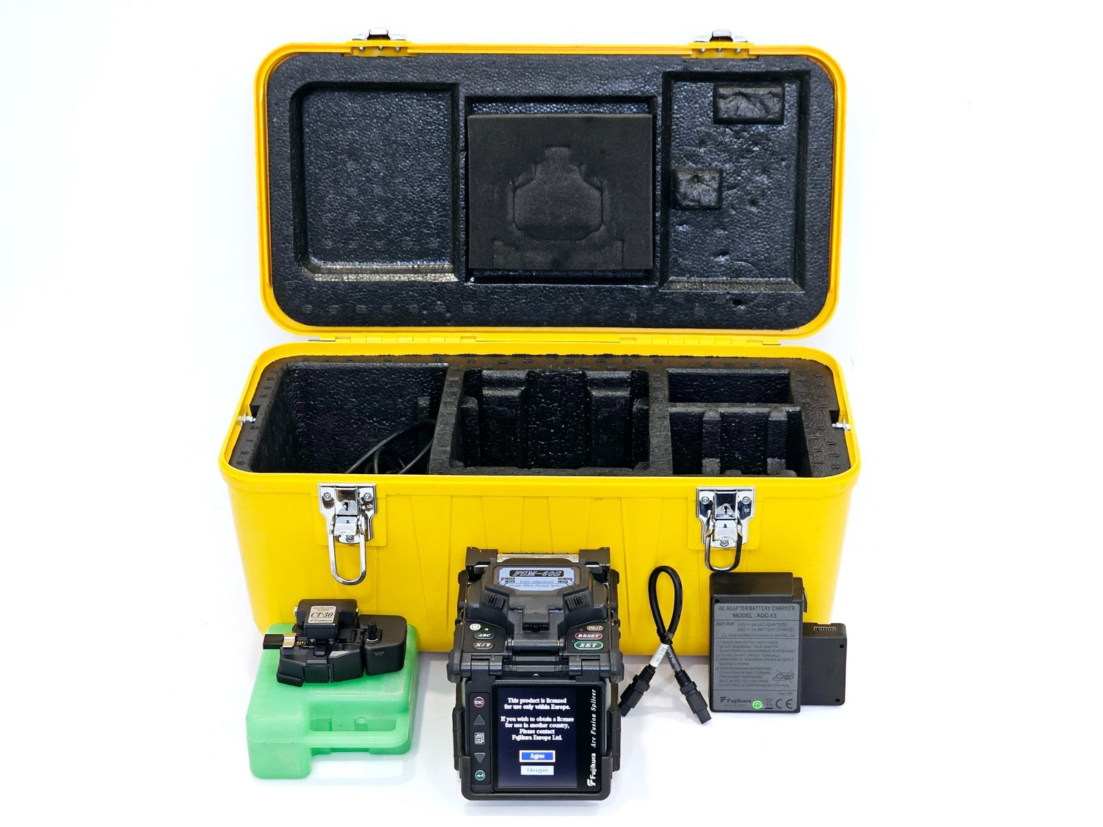 Serviced Fujikura 60S FSM-60S Fiber Optic SM MM Splicer ARC 22089 CT-30 Cleaver