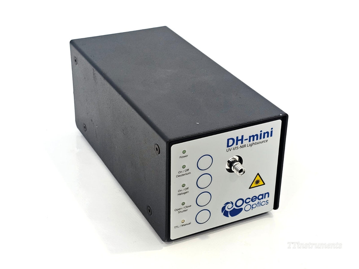 Ocean Optics light source side view showing housing and build quality