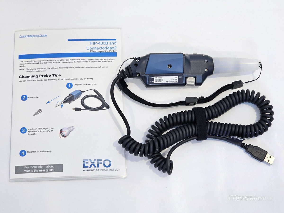 EXFO FIP-430B used optical fibre inspection probe fibre connector end-face analyser