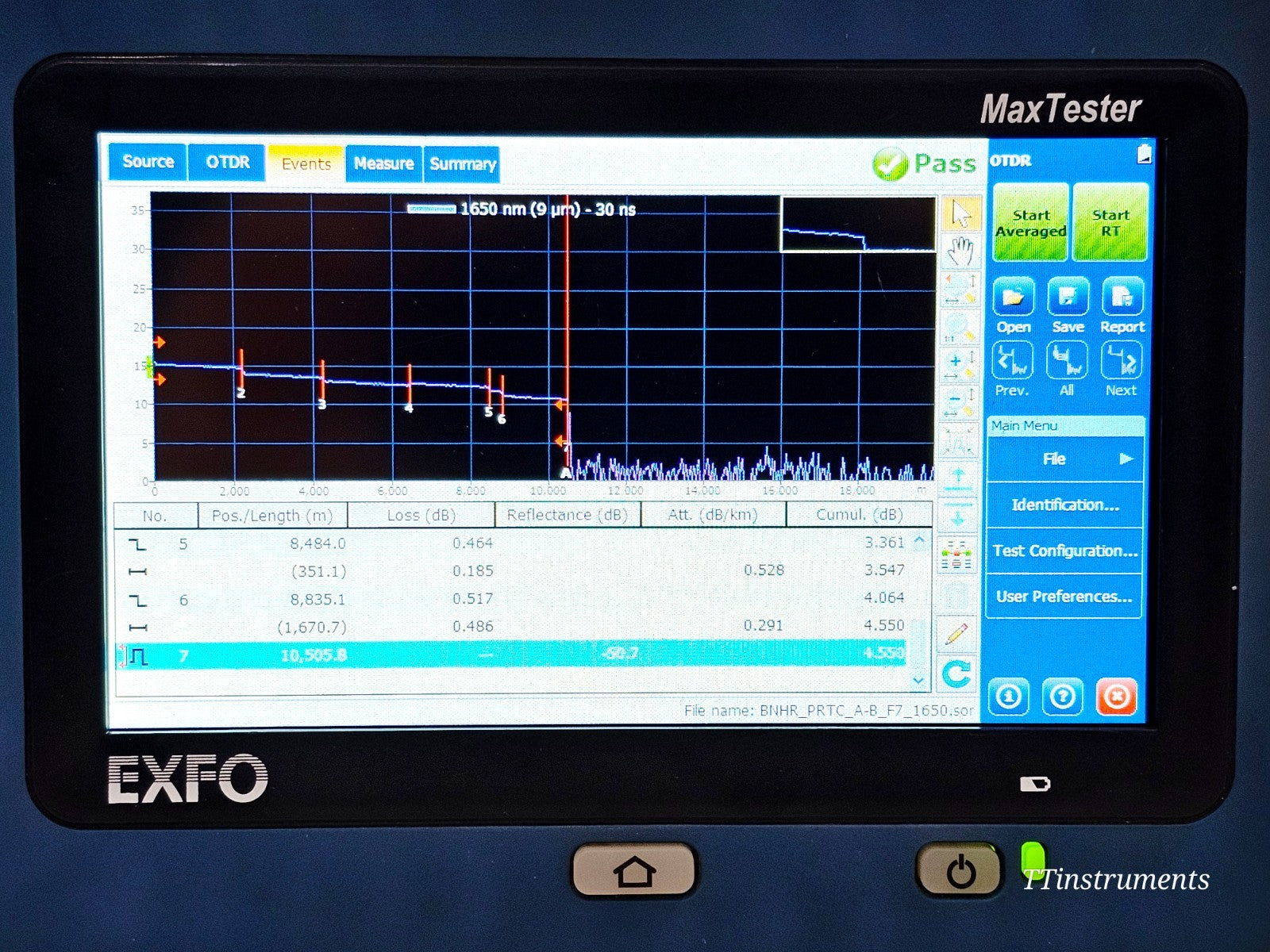 EXFO MAX-730C-SM8-EA used OTDR complete unit overview for fibre testing