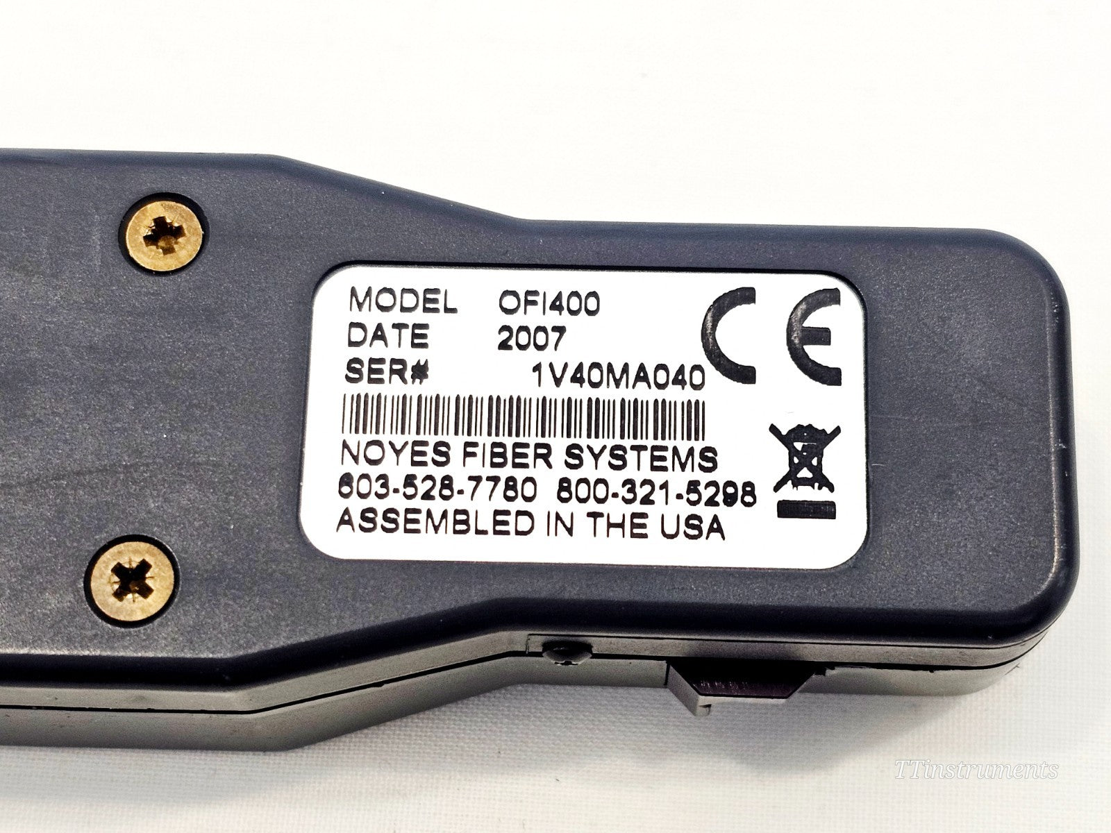 AFL Noyes used fiber optic tester cosmetic condition detail for used resale