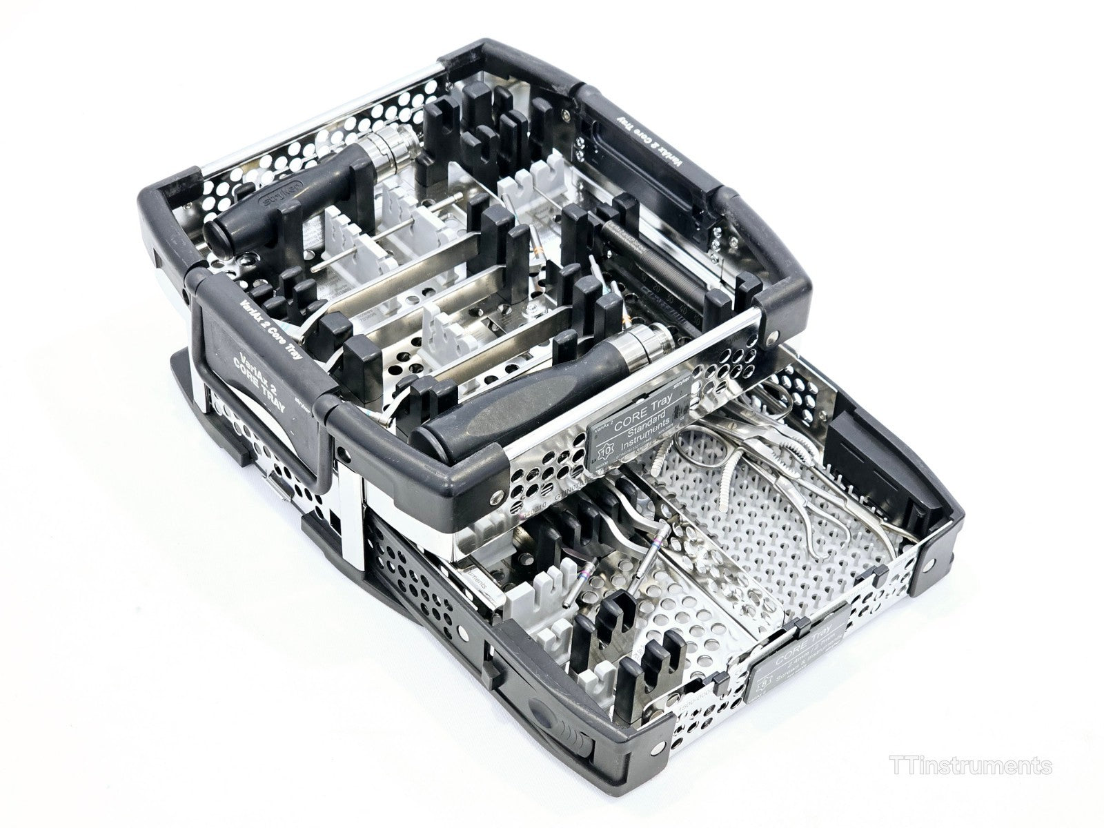 Stryker VariAx 2 Core Upper Tray T10 2 Level w/ T8 Add-On Instruments