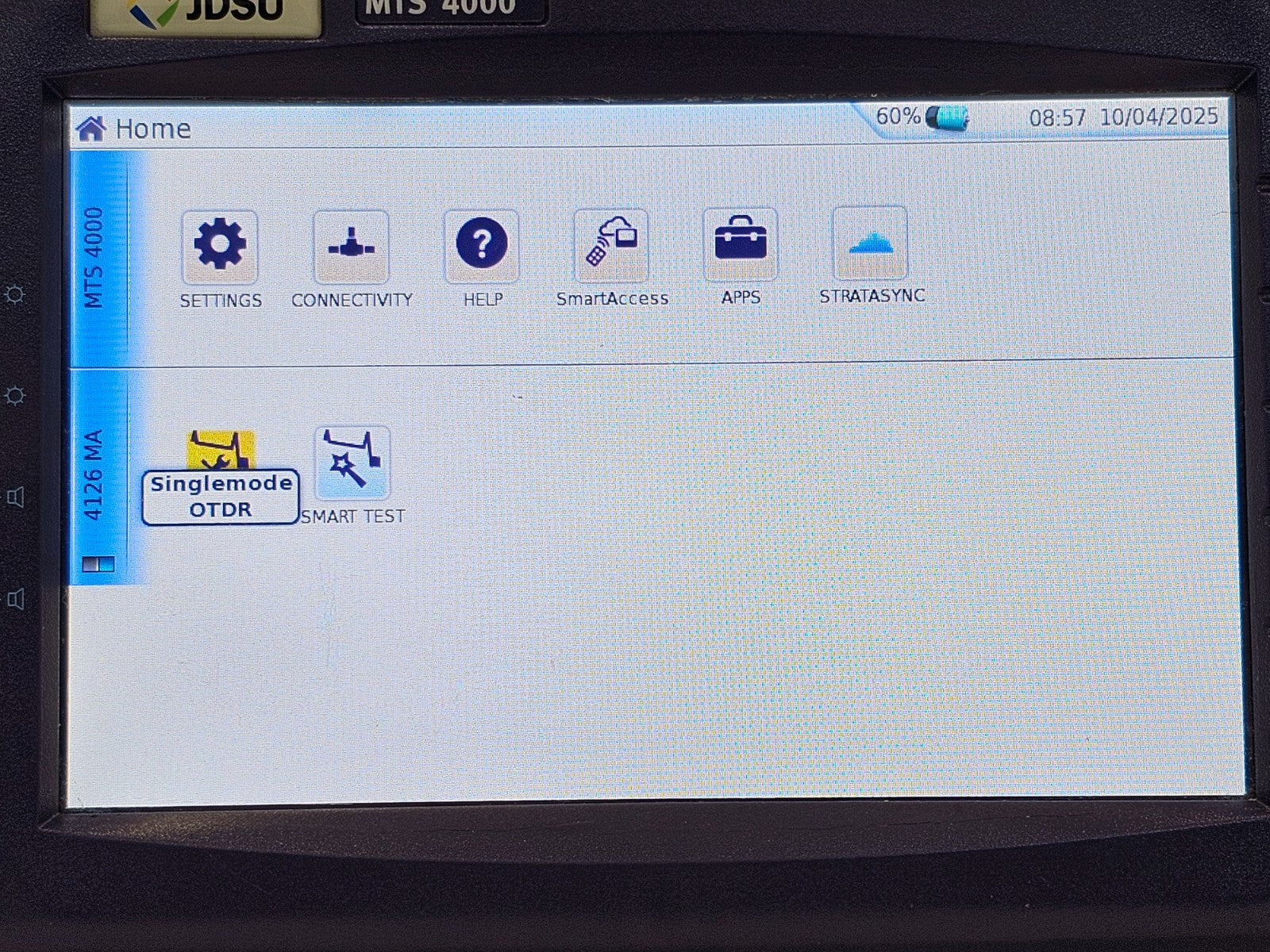 JDSU MTS 4000 Mainframe & 4126 MA SM OTDR 1310/1550nm