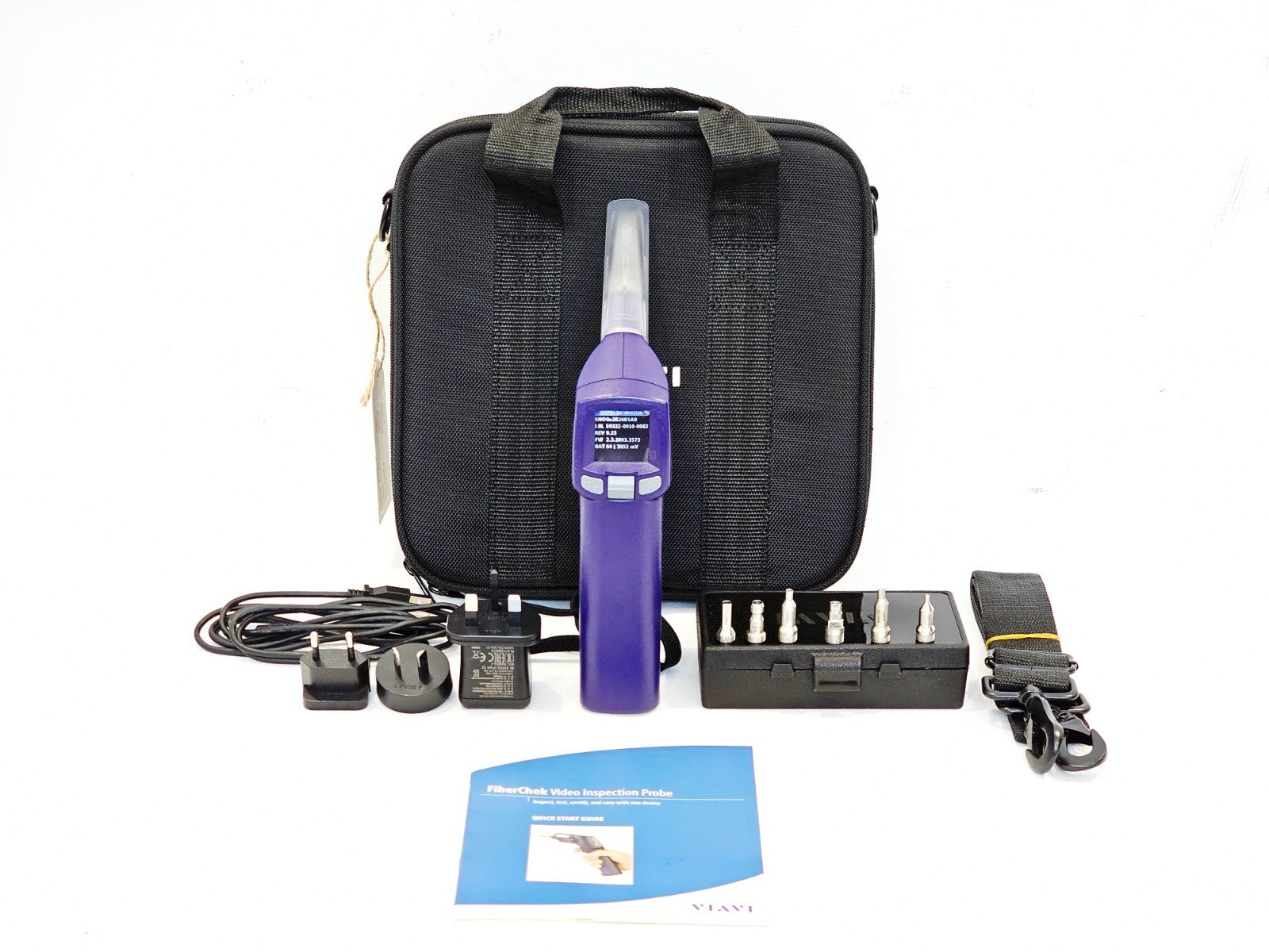 Viavi JDSU FiberChek Fiber inspection scope with 6 Tips FIT-FC-KIT3
