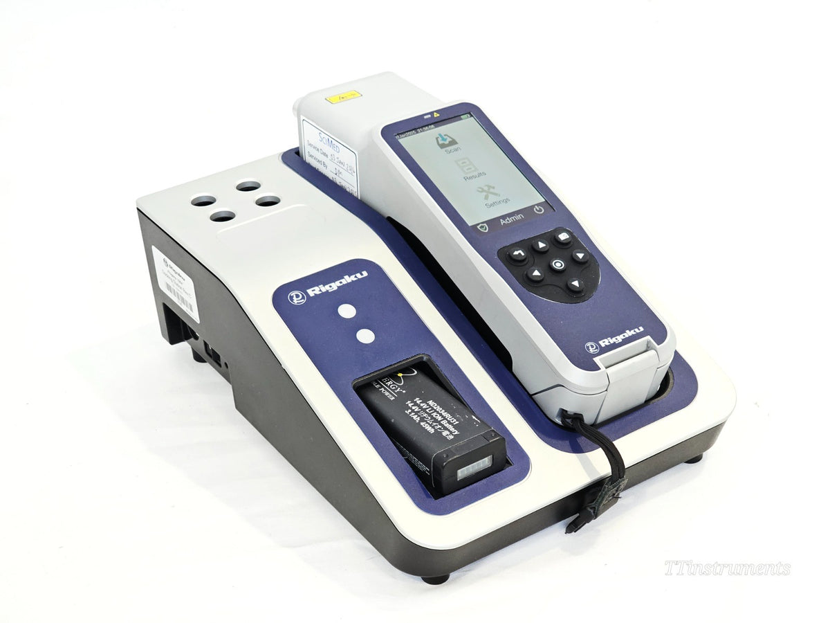 Rigaku Progeny handheld Raman spectrometer front view trigger grip