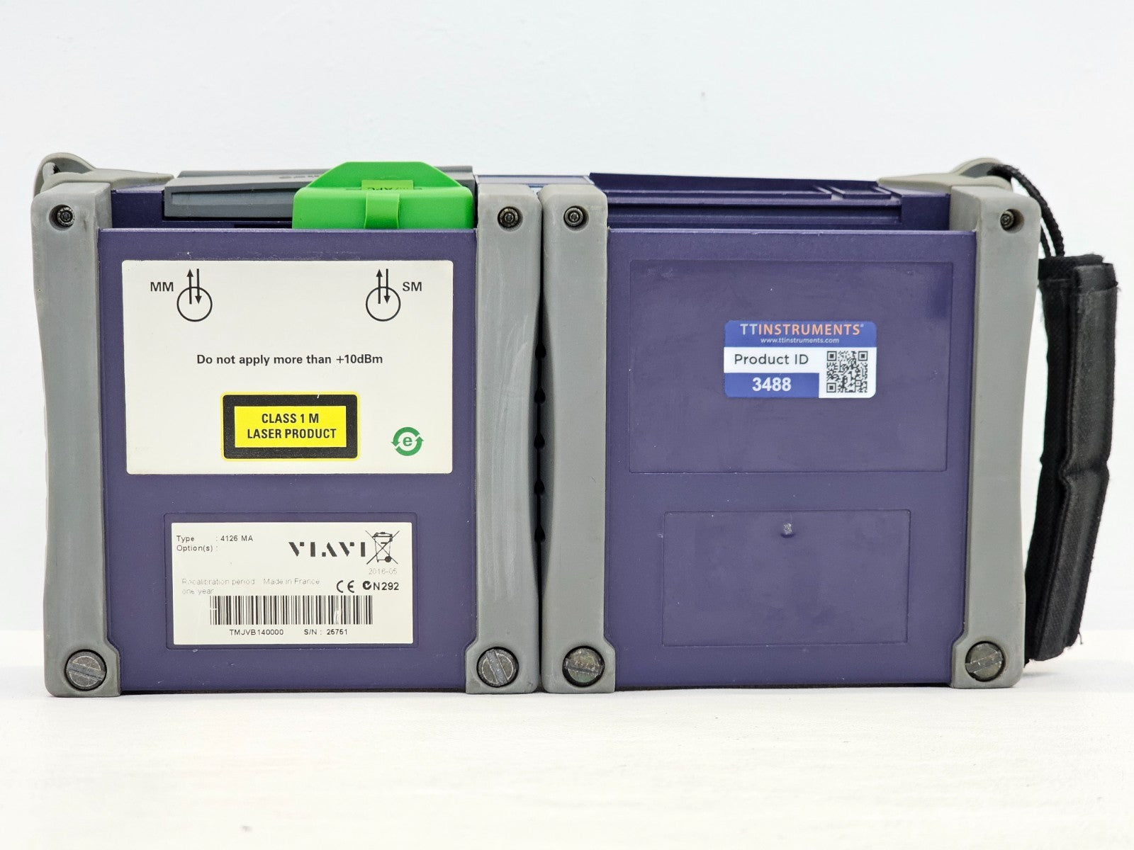 JDSU MTS 4000 Mainframe with PM/VFL & 4126 MA SM OTDR 1310/1550nm SC-APC