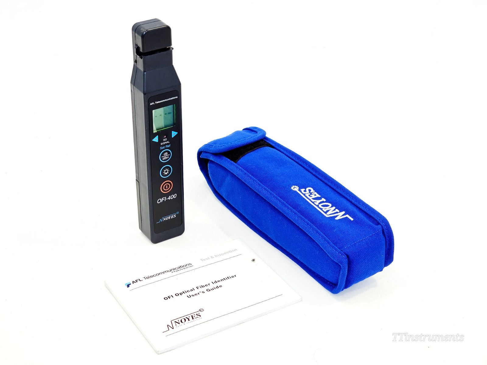 AFL Noyes used fiber optic test equipment front view, portable handheld OTDR tester