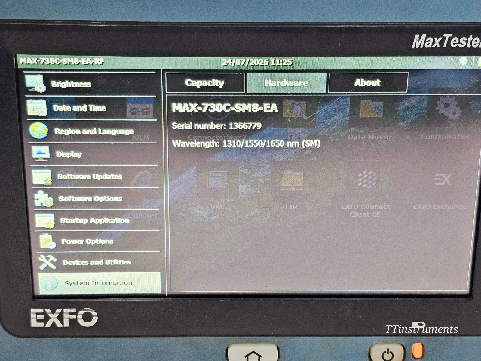EXFO MAX-730C-SM8 MaxTester PON/Metro OTDR 1310/1550 + 1650 Live iOLM & ICERT13