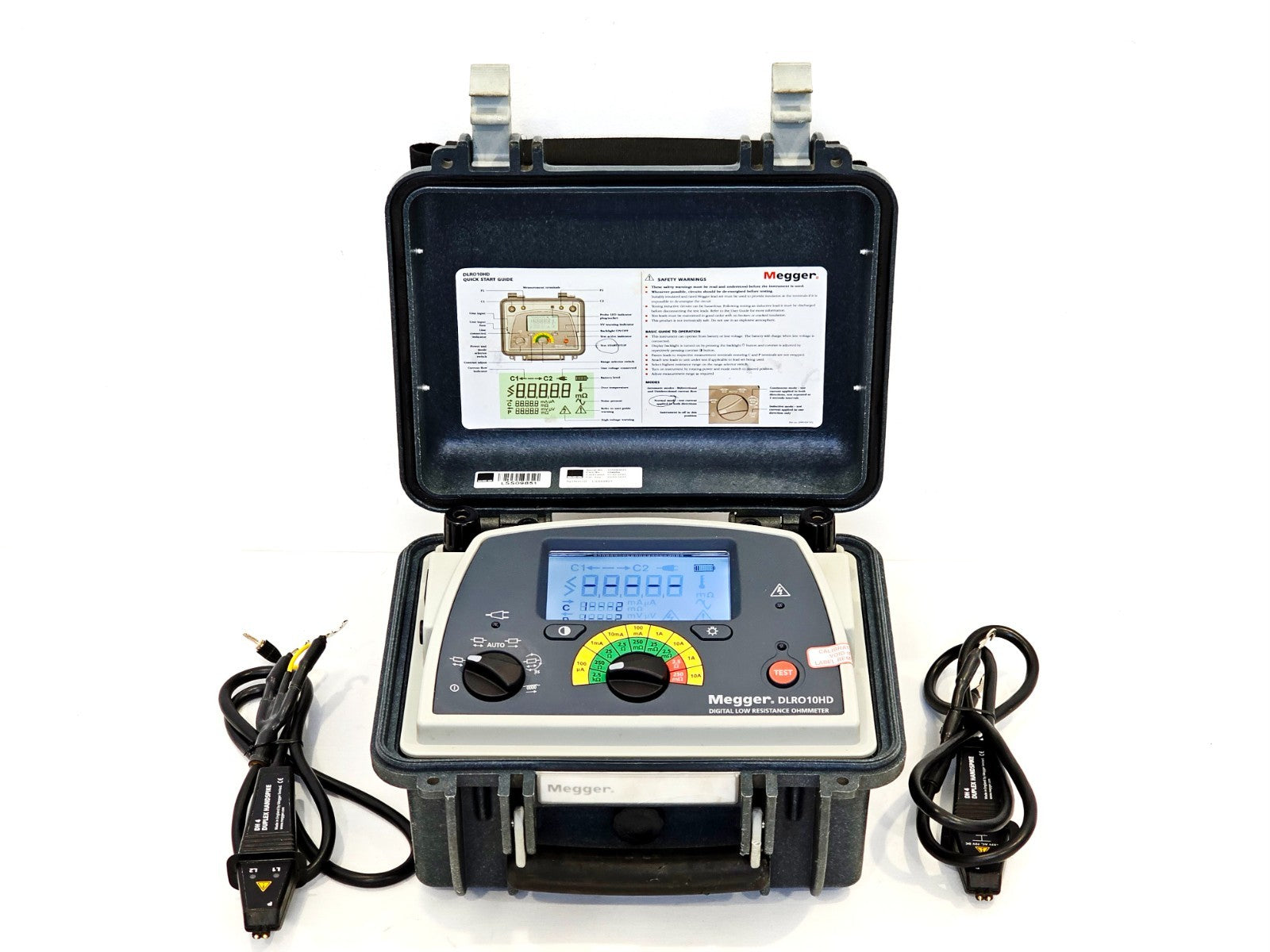 Megger DLRO10HD low resistance ohmmeter, refurbished, 10A DLRO micro-ohmmeter test equipment