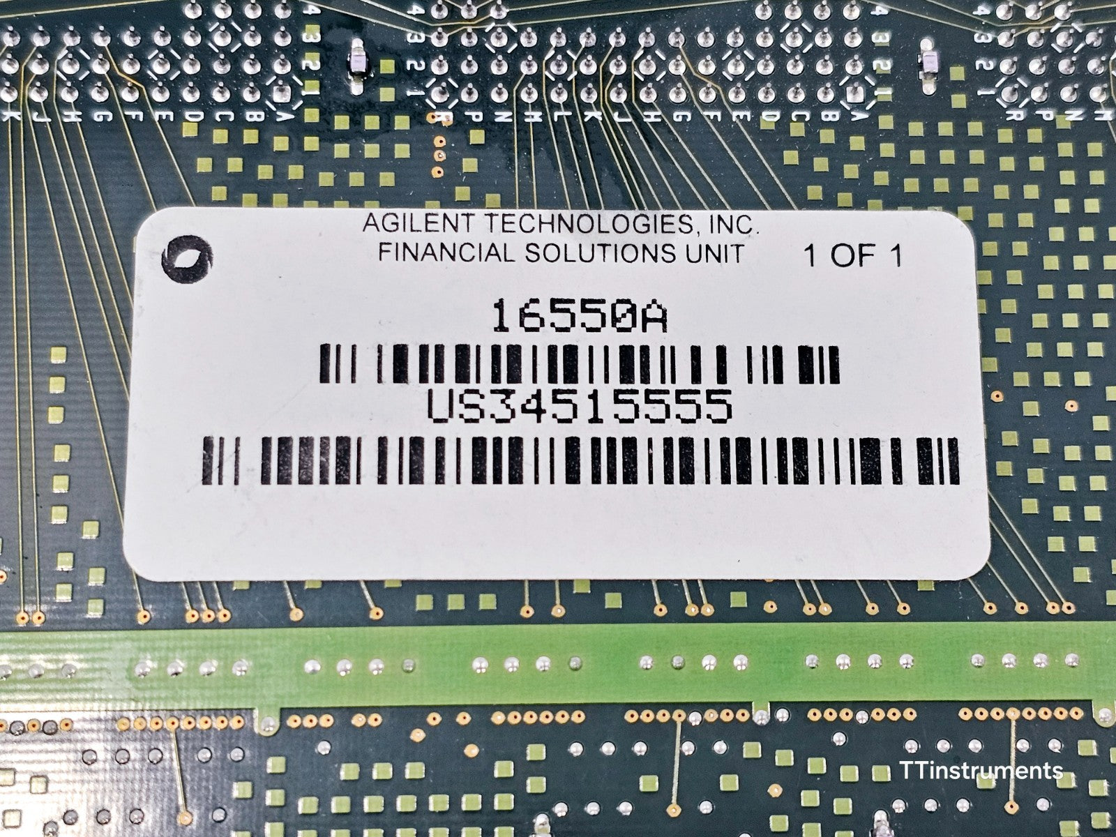 Agilent 16550A 102-Channel State/Timing Module 100 MHz 500 MHz with Cables