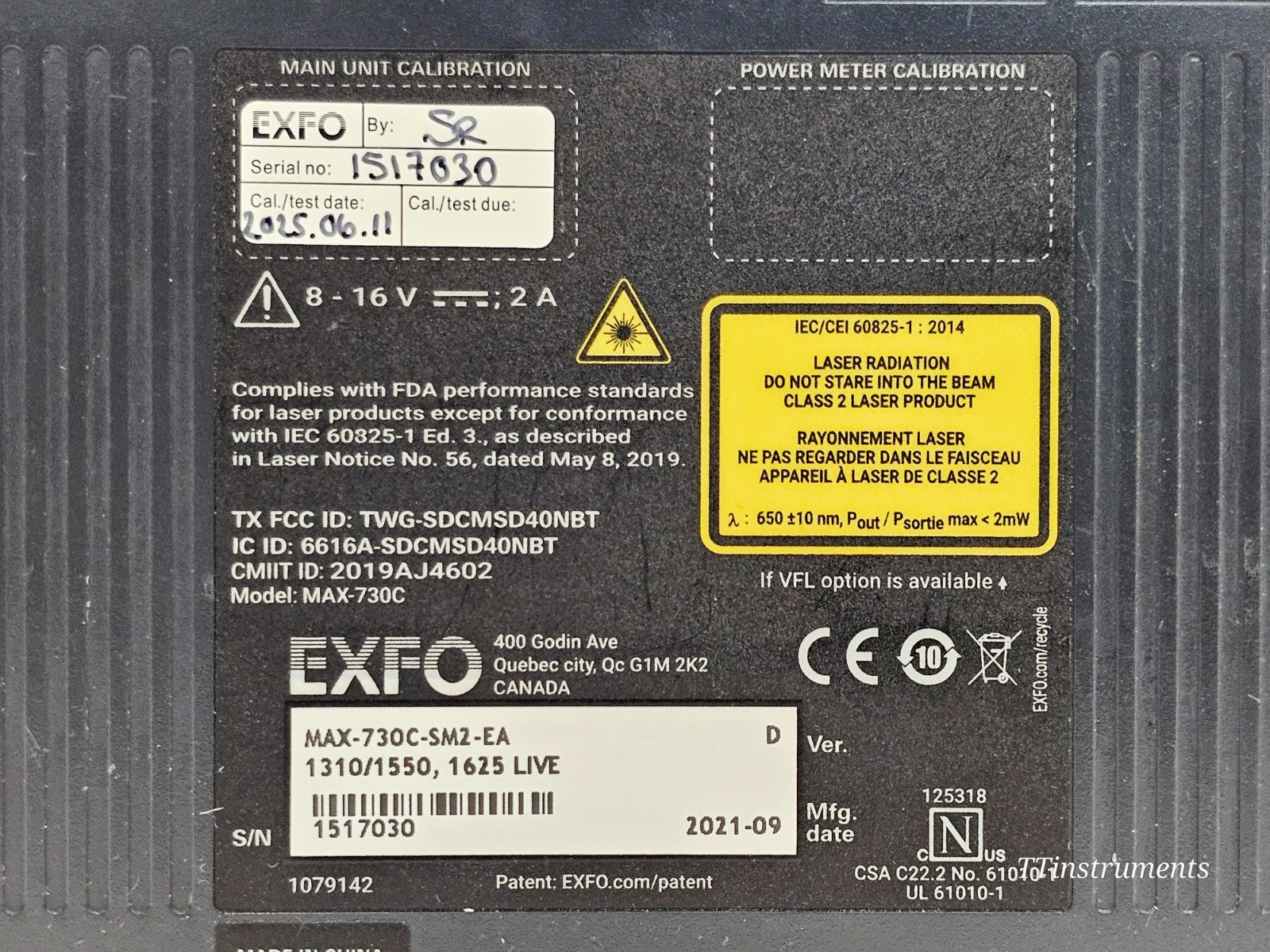 EXFO MAX-730C-SM2 iOLM iADV 1310/1550 + 1625 Live + FIP-430B Scope & Launch Box7