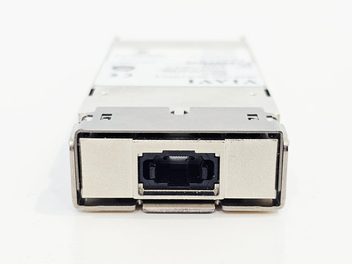 VIAVI CCFP2-112G-8-10 transceiver module side angle view