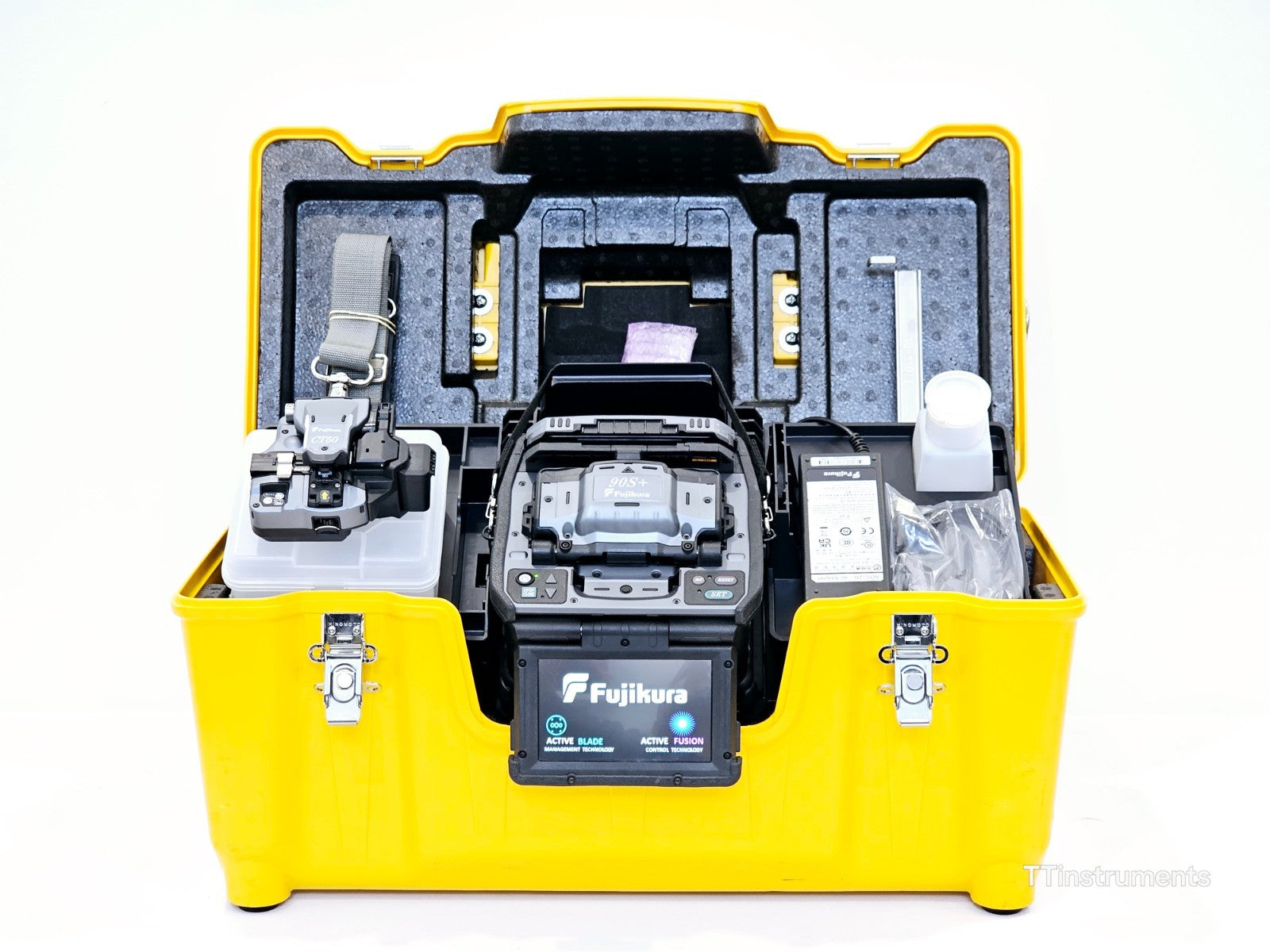 Serviced Fujikura 90S+ Fibre Optic Fusion Splicer + CT-50 Cleaver ARC ONLY 642!