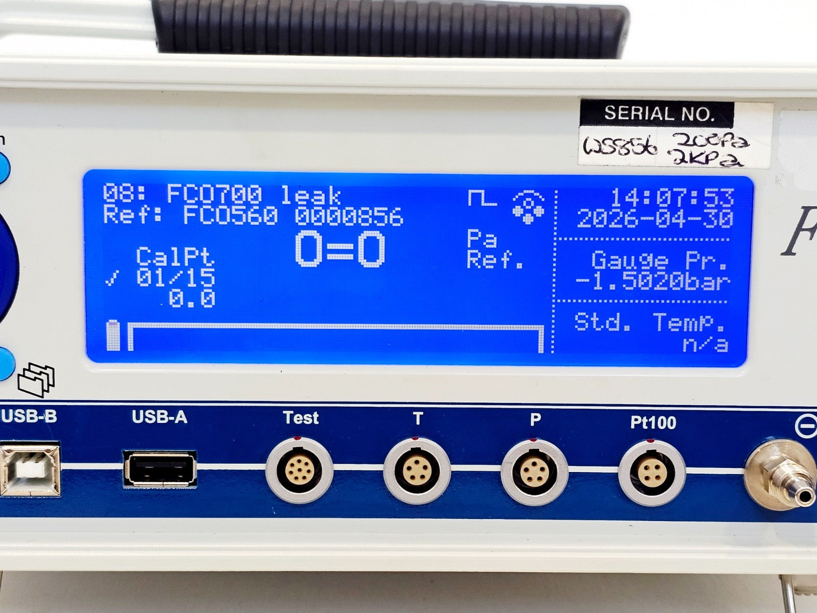 Furness Controls pressure gauge cosmetic condition close-up used