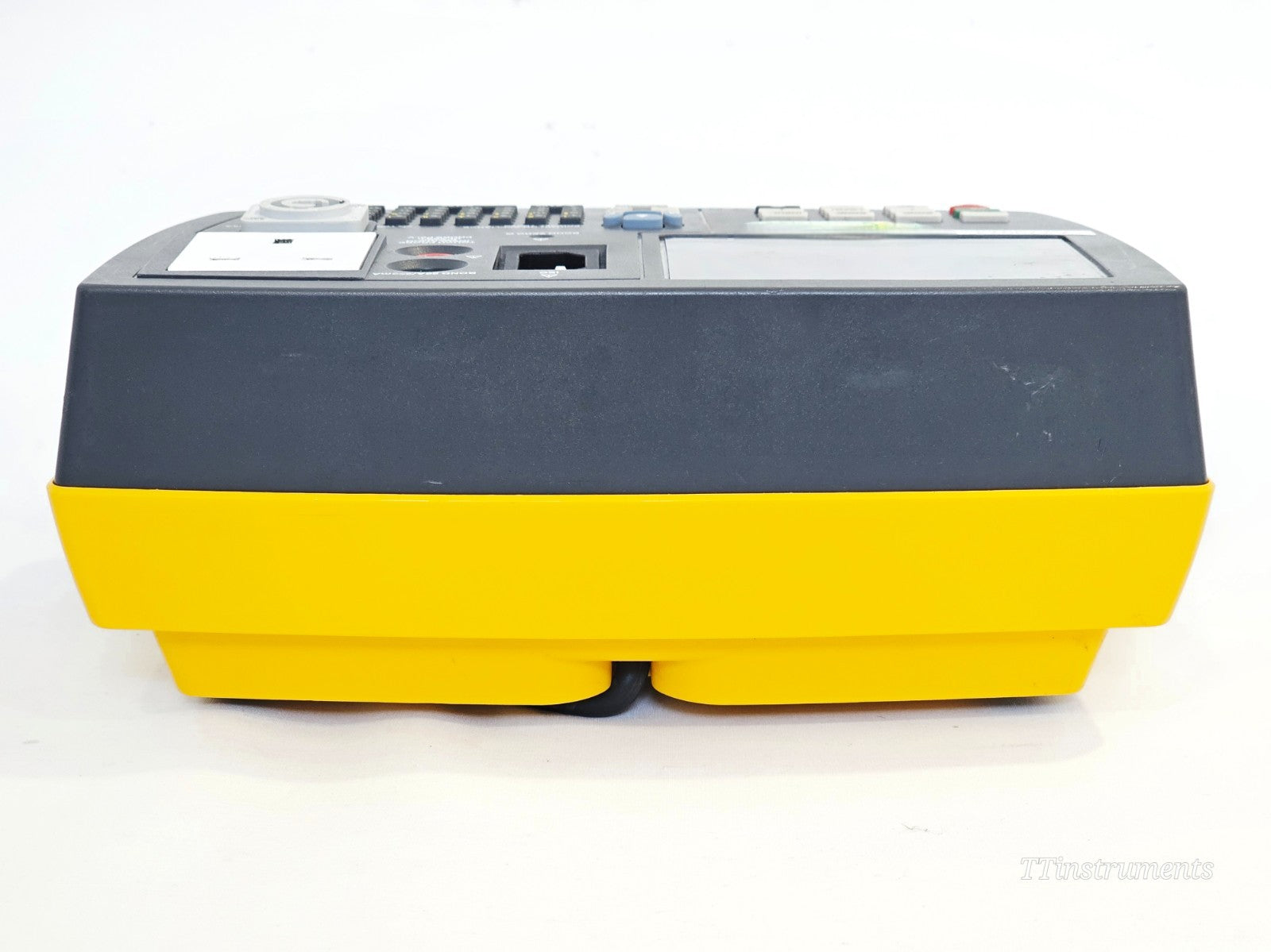 Fluke 6500-2 PAT Tester top view showing socket and probe connections