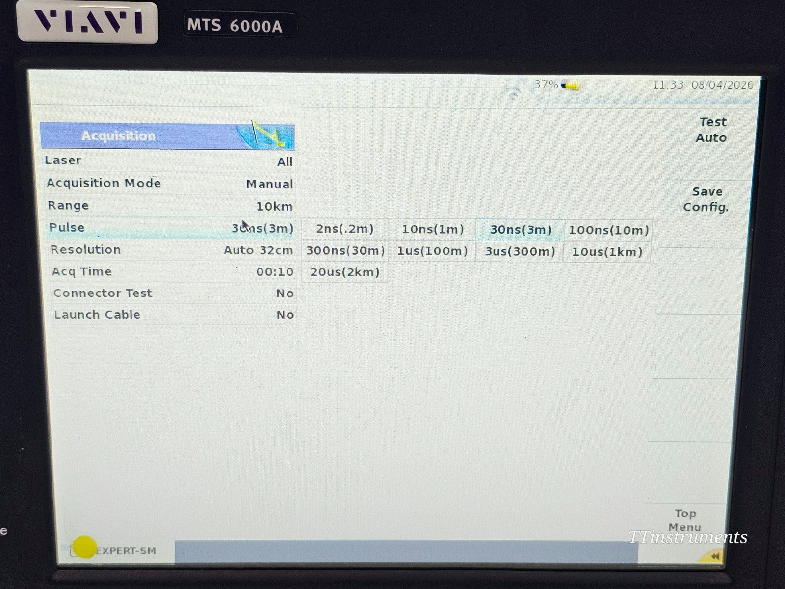 Viavi MTS 6000A V2 + 8126C SM OTDR 1310/1550nm 47 dB Bi-Directional Test FCOMP17
