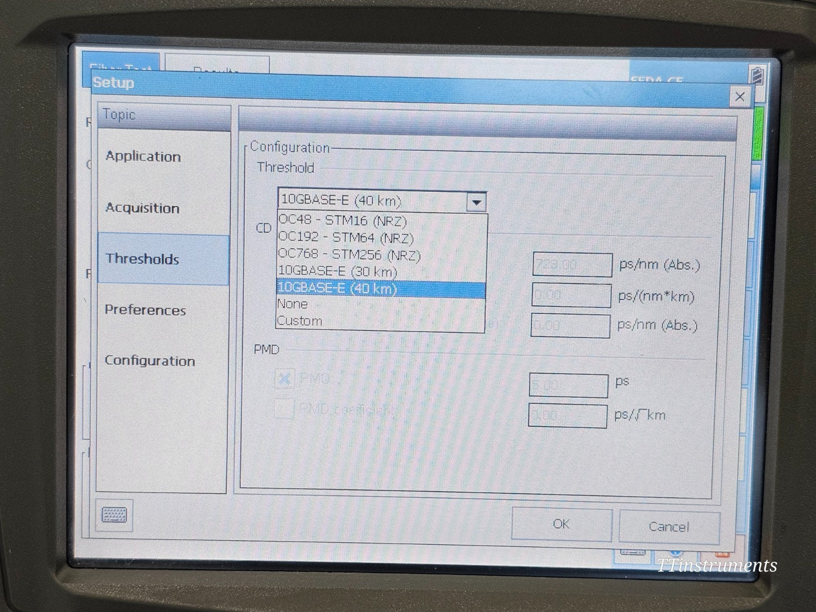 EXFO FTB-200 + FTB-5700 Single-Ended CD & PMD Dispersion Analyzer
