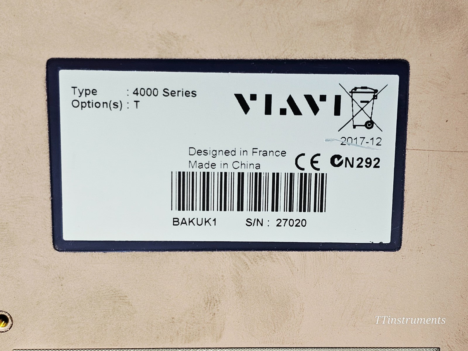 VIAVI MTS 4000 T-BERD OTDR 4126MA3 1310/1550nm SM Metro Access 43/41 dB9
