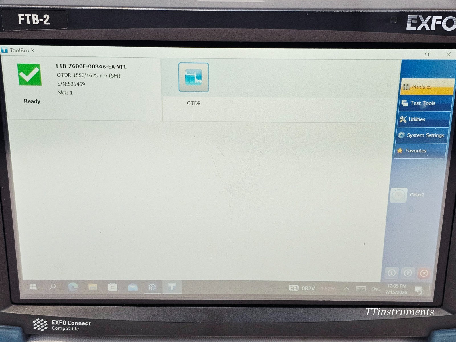 EXFO FOT-930 used test equipment cosmetic condition detail