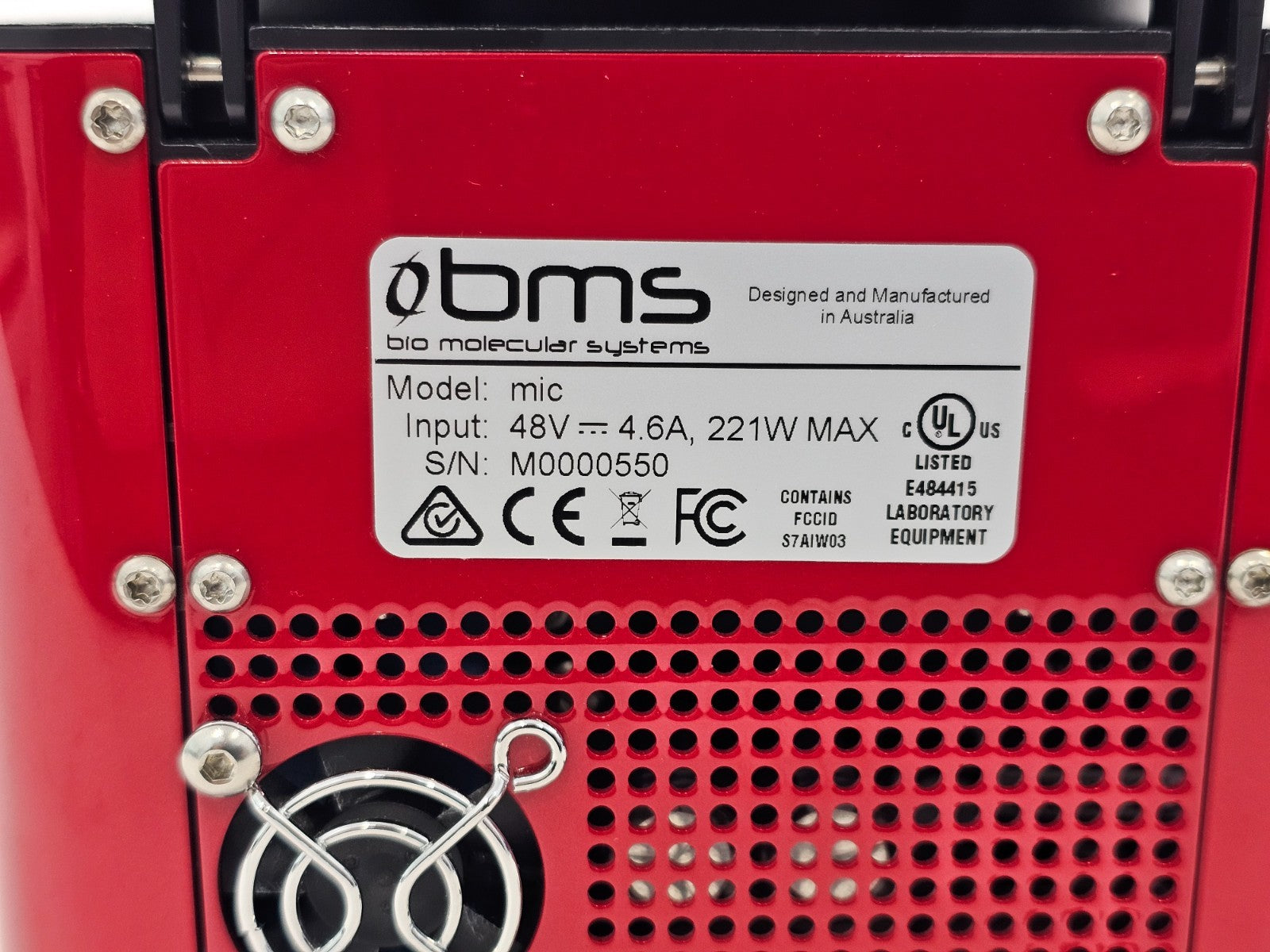 Bio Molecular Systems Mic qPCR Cycler With Software BMS MIC-4 PCR 4 Channel