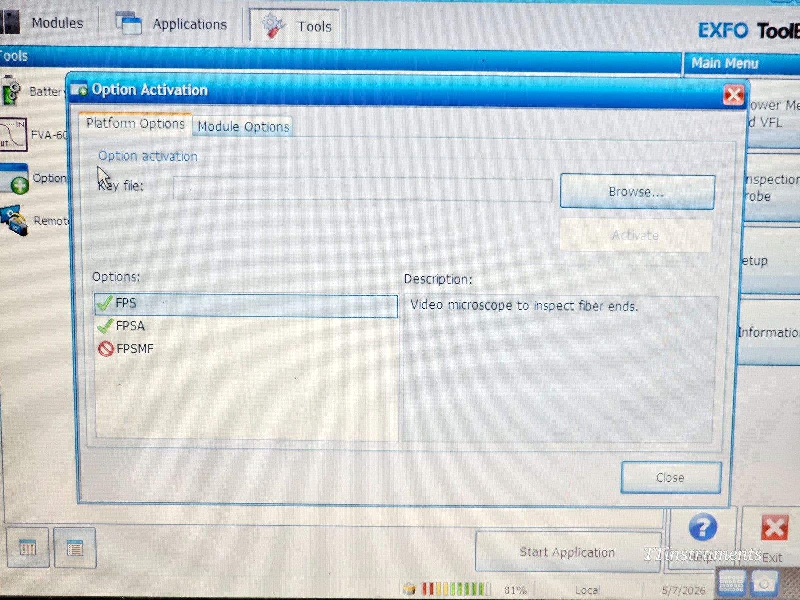 EXFO FTB-500 with FTB-5500B PMD & FTB-5800 CD Analyzer + FLS-5834A Light Source14