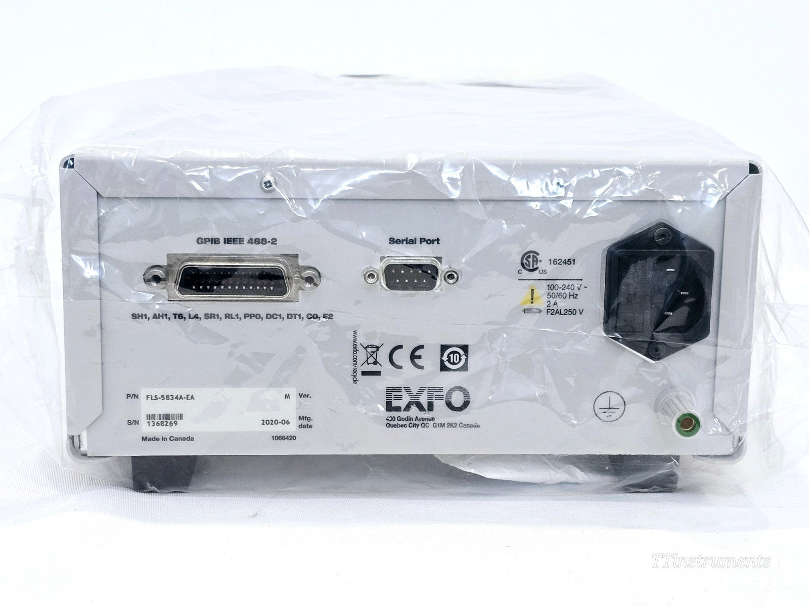 NEW EXFO FLS-5834A CD PMD Analyzer Source MFD 2020