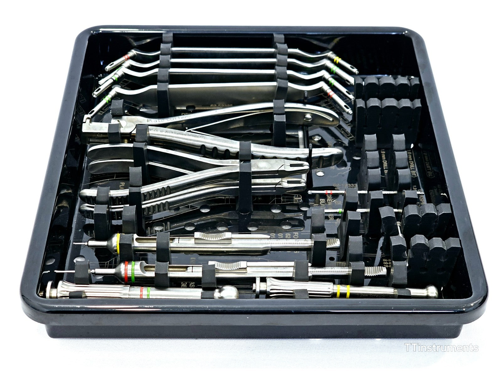 Stryker VariAx Locking Hand System surgical plates front view