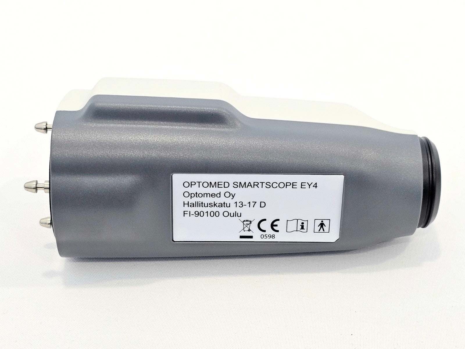 Optomed SmartScope M5 seated in SmartScope Cradle v1 docking station