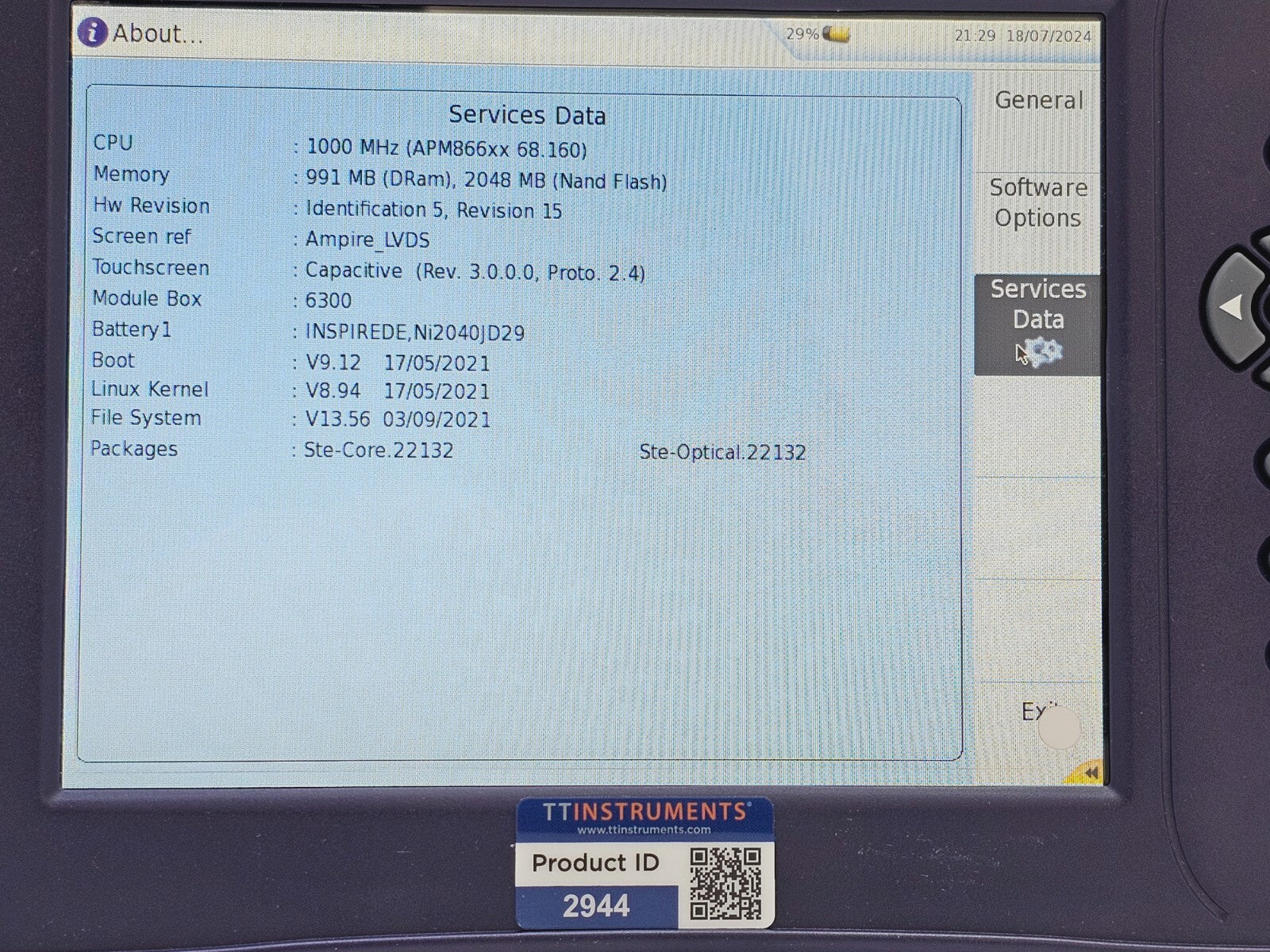 Viavi JDSU 6000A V2 + OSA-110M 1250 - 1650 nm OSA Optical Spectrum Analyzer #5