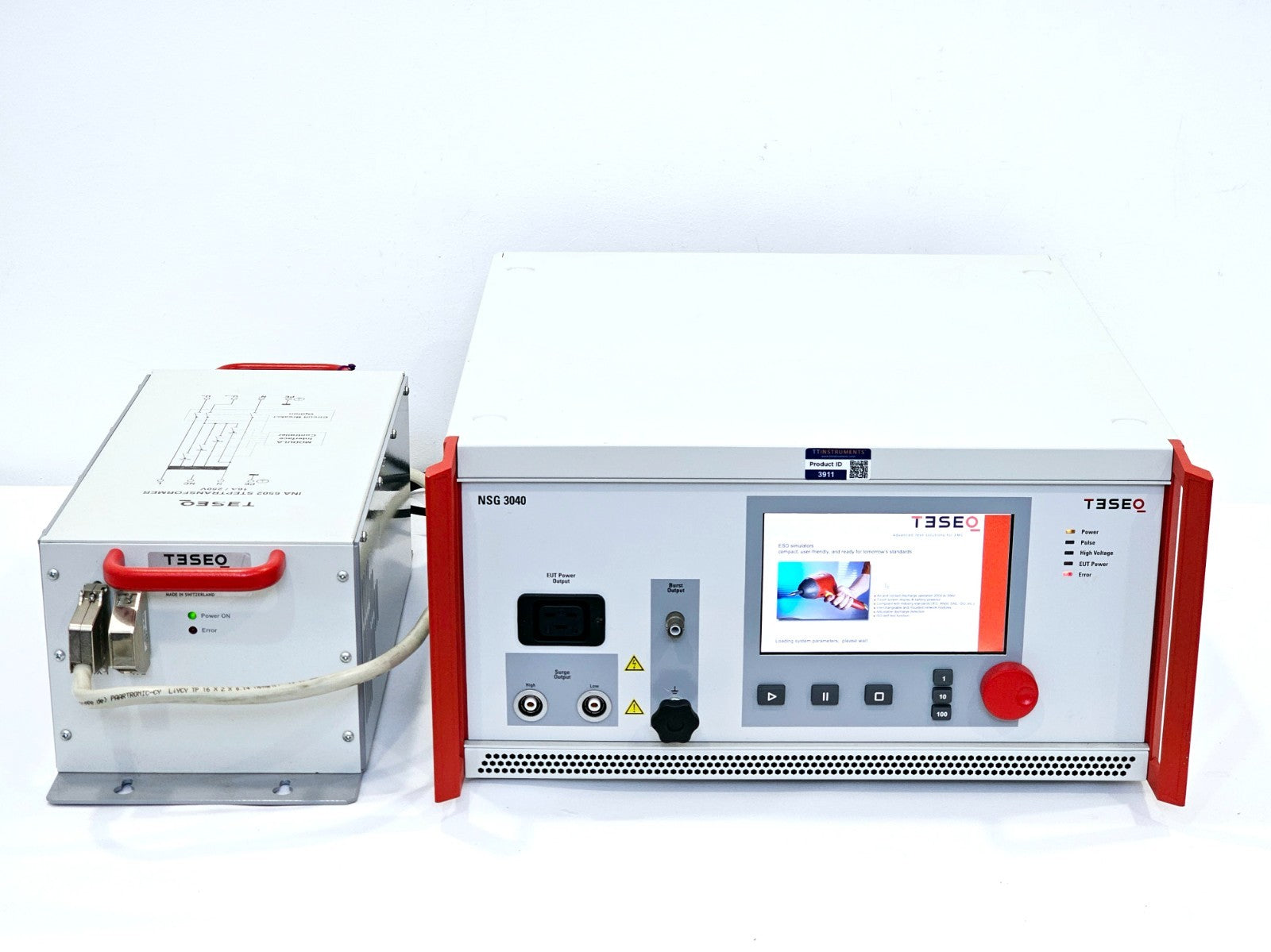 Teseq NSG 3040 Multifunction ESD Generator w/ INA 6502 Step Transformer 16A/250V