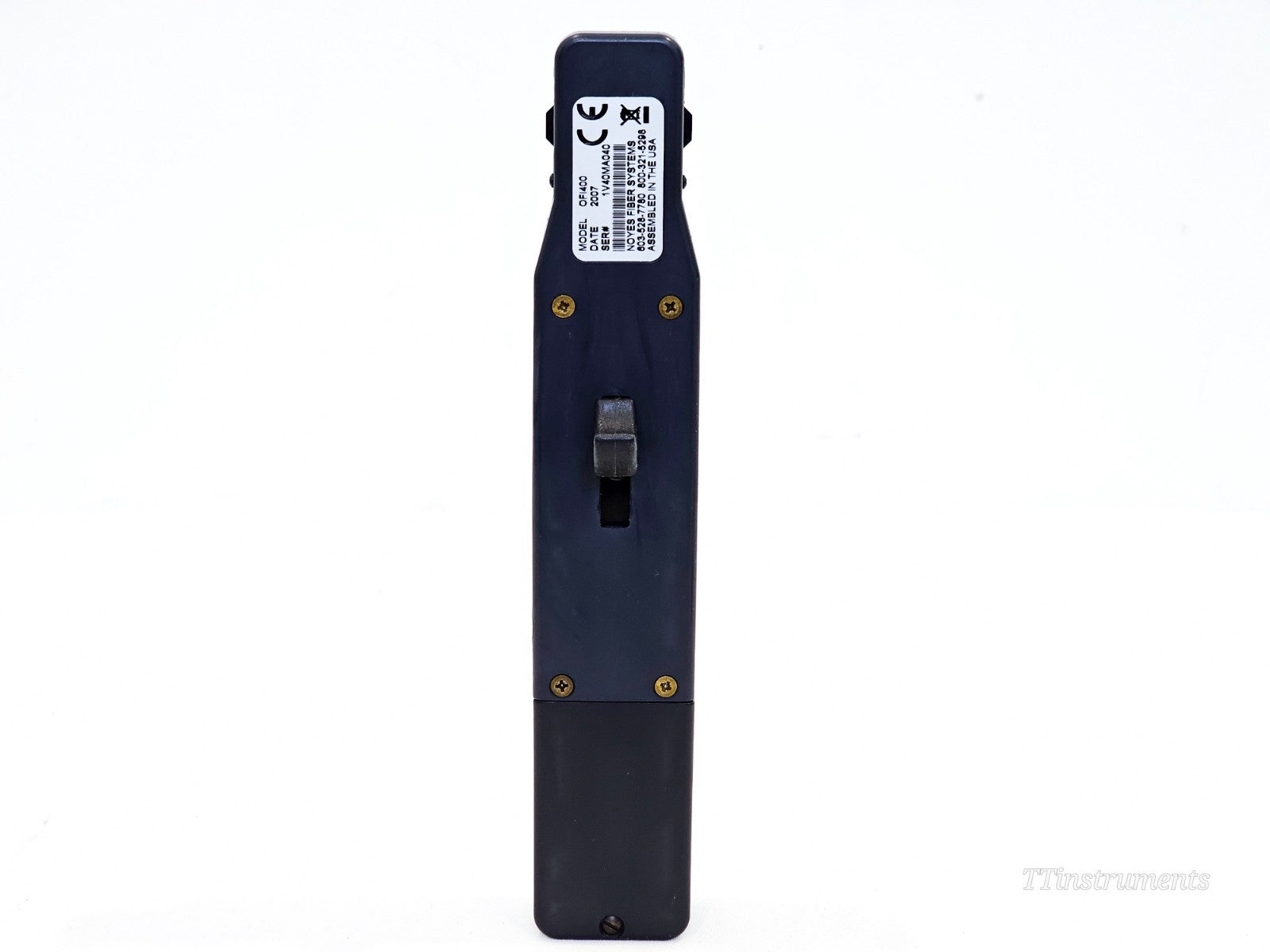 AFL Noyes used fiber optic tester display screen and interface detail