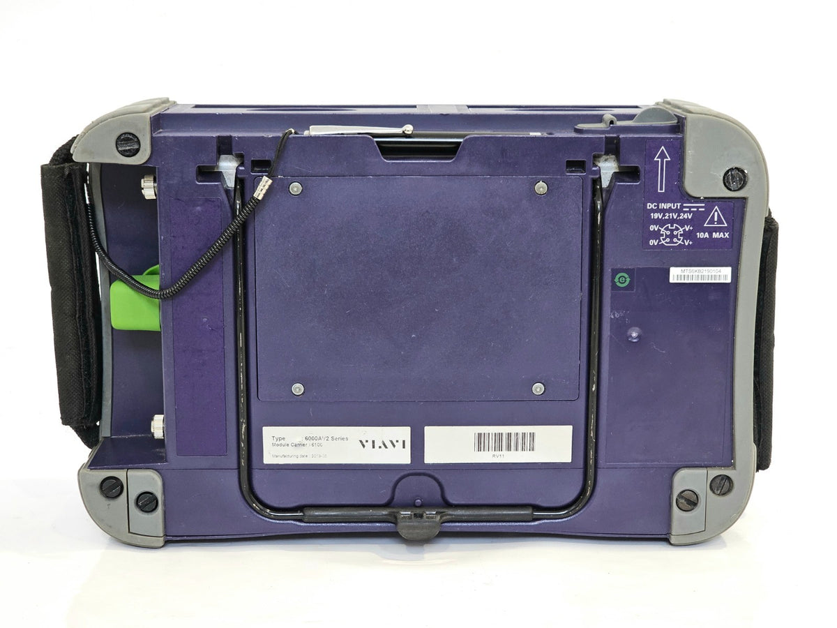 VIAVI MTS OTDR top view showing unit layout and ports