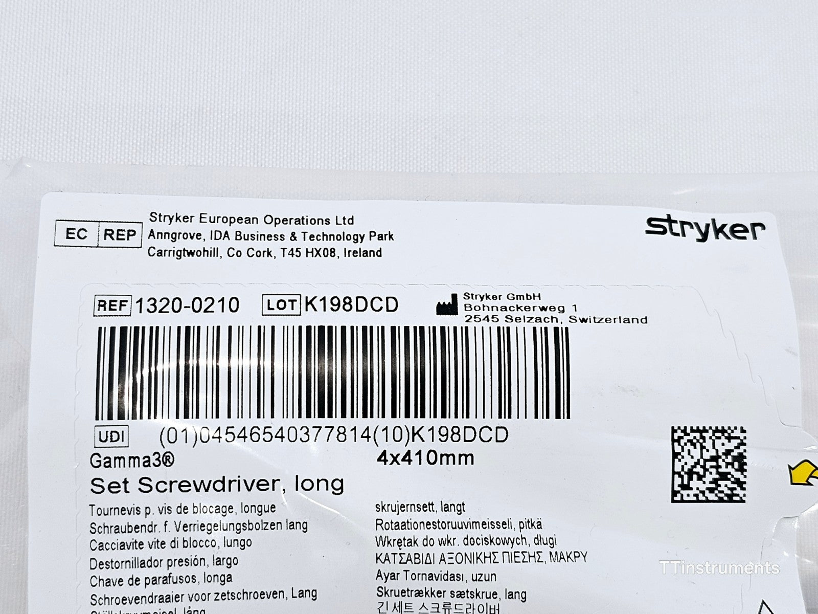 Stryker 1320-0210 Gamma3 Set Screwdriver Long 4x410mm