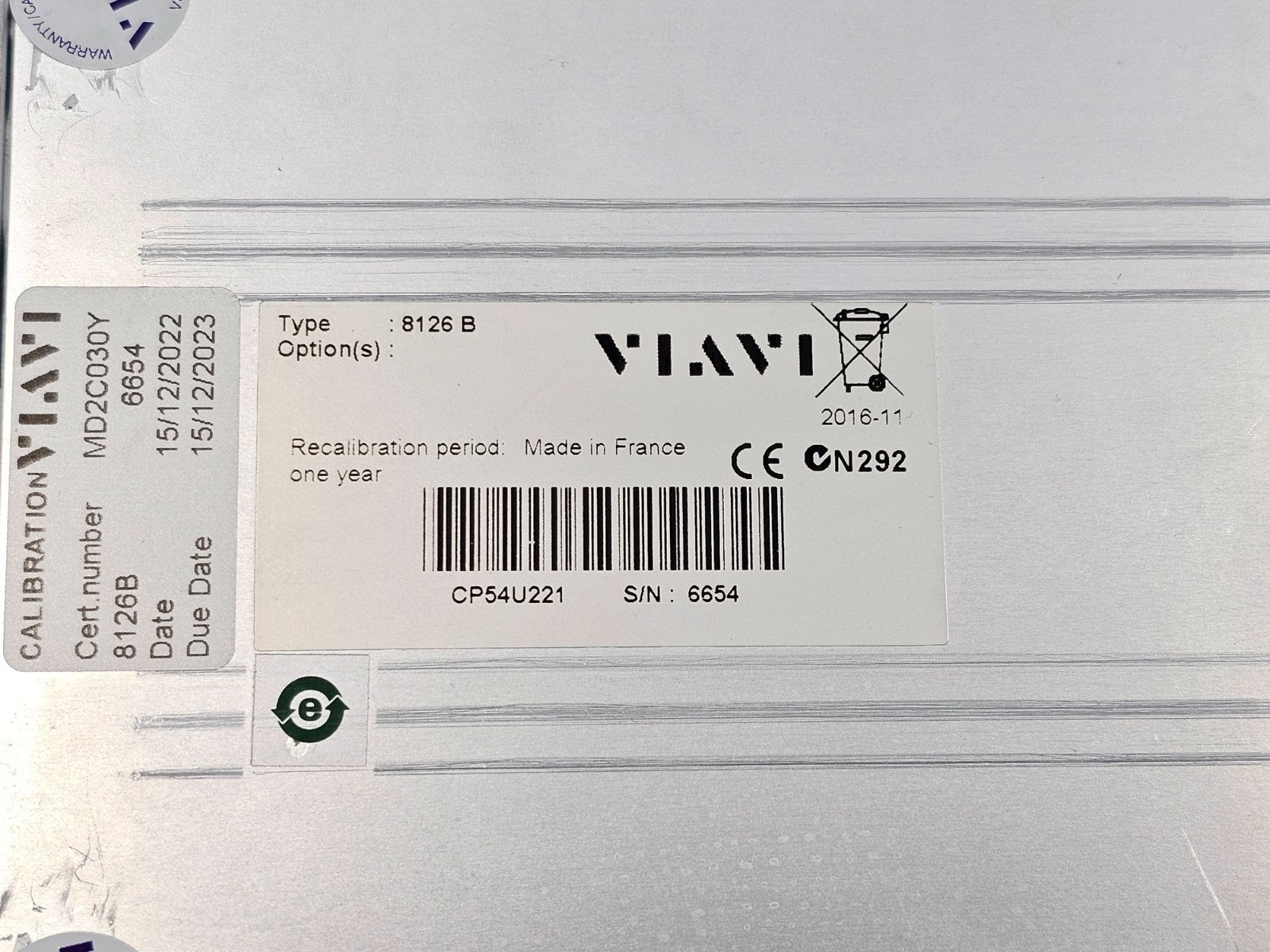 Viavi MTS 6000A V2 + 8126B Singlemode Module OTDR 1310/1550nm Power Meter Source