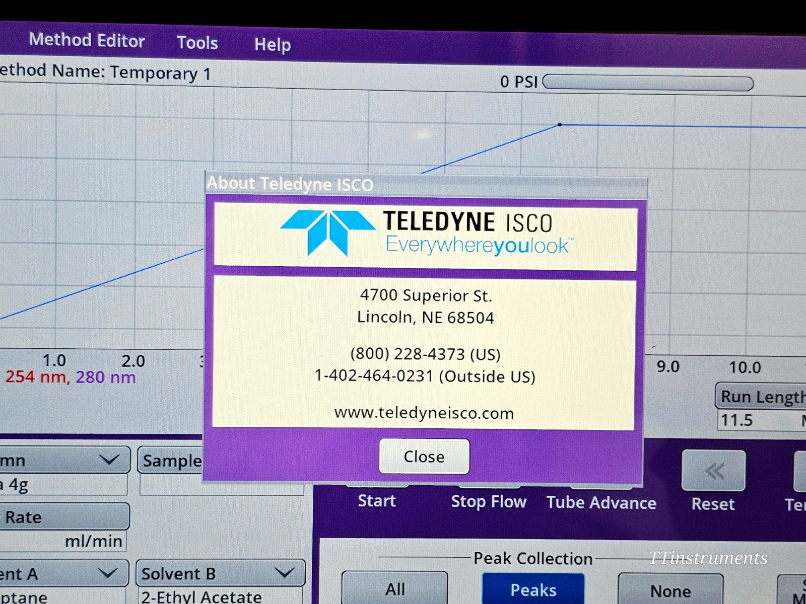 Serviced Teledyne ISCO CombiFlash NEXTGEN 300+ EZ Prep UV Chromatography System