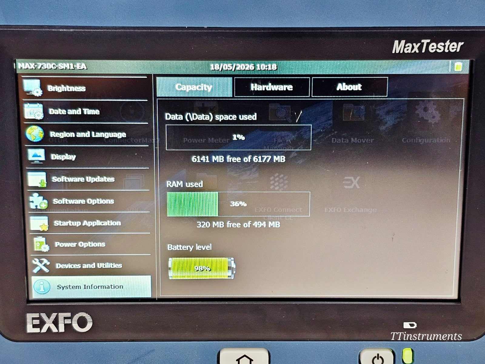 EXFO MAX-730C-SM1-EA MaxTester 1310/1550nm SM OTDR + AFL OLS2 Dual Laser9