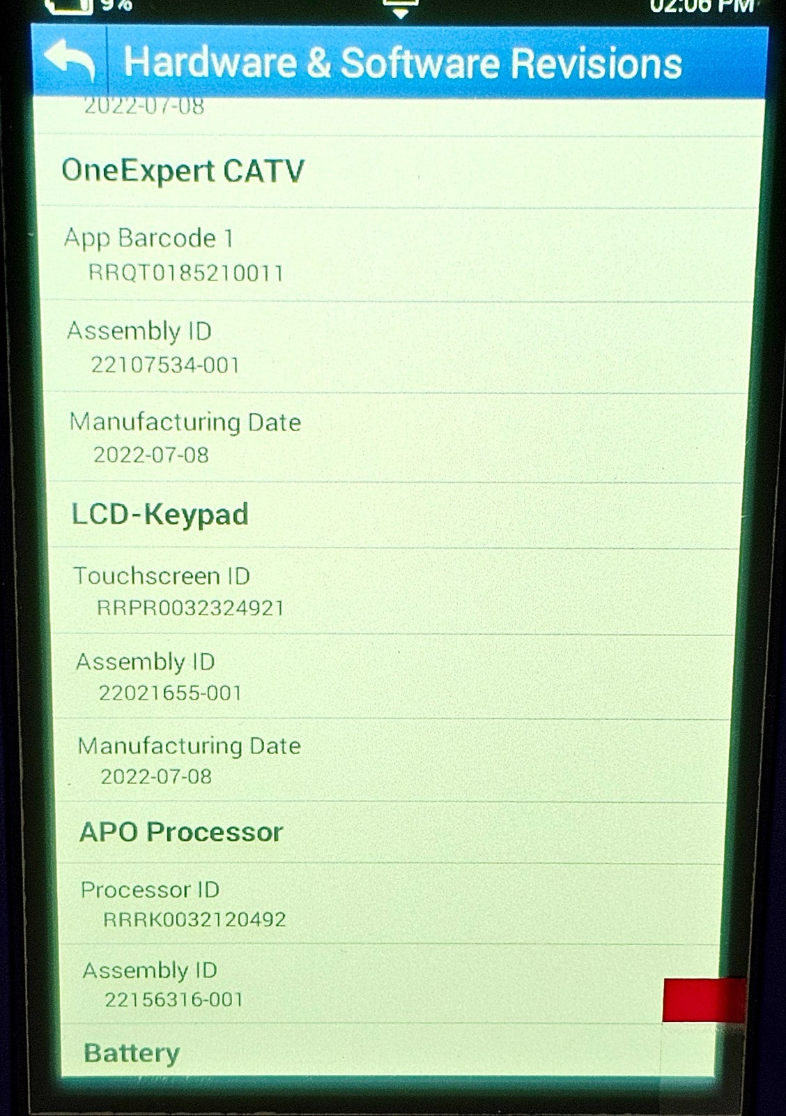 VIAVI OneExpert cosmetic condition view used test instrument